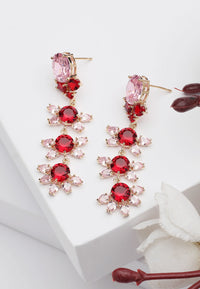 Diva Floral Dangle Earrings
