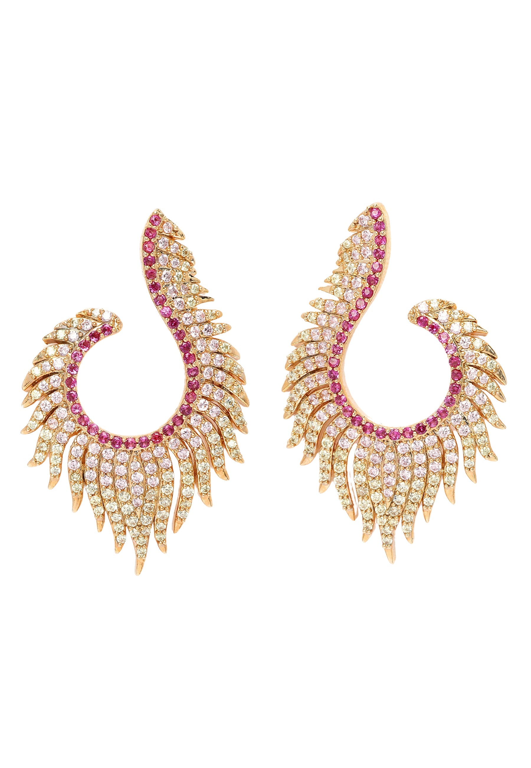 Diva Gorgeous Feather Stud Earrings