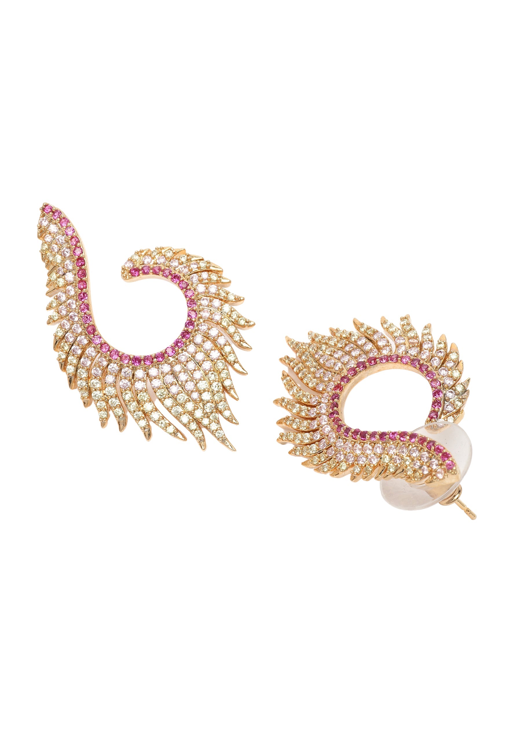 Diva Gorgeous Feather Stud Earrings