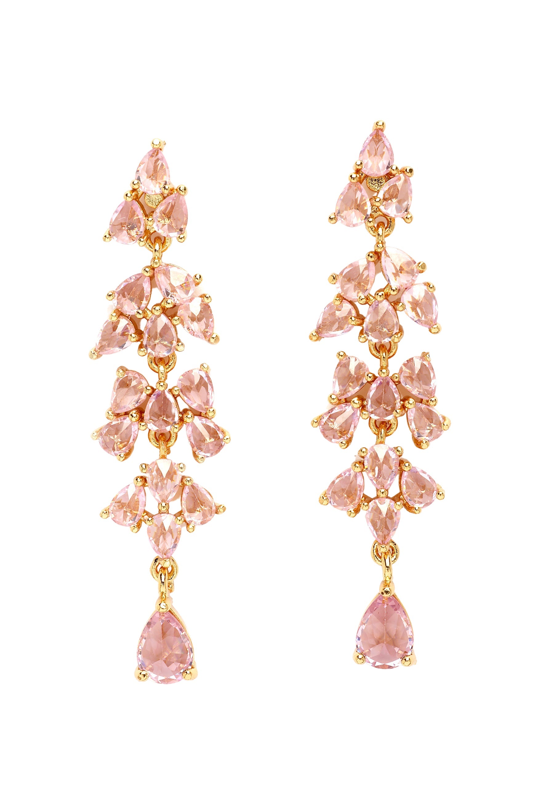 Diva Elegant Leaf Dangle Earrings