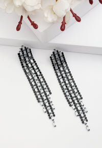 Boucles d'oreilles pendantes à franges Diva