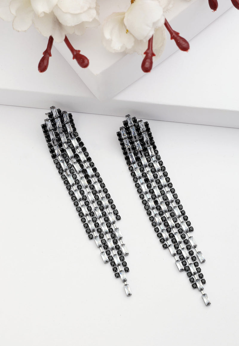 Boucles d'oreilles pendantes à franges Diva