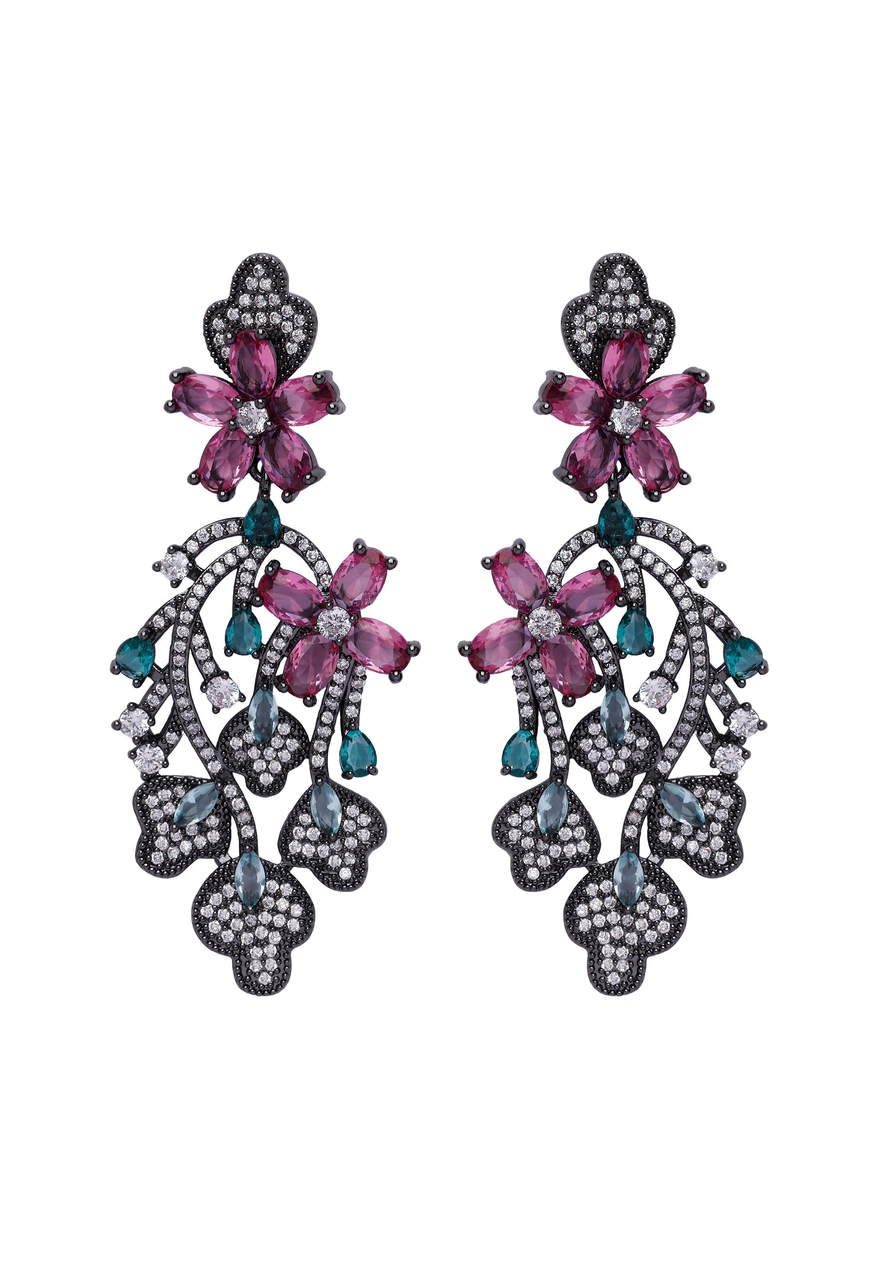 Diva Floral Drop Earrings