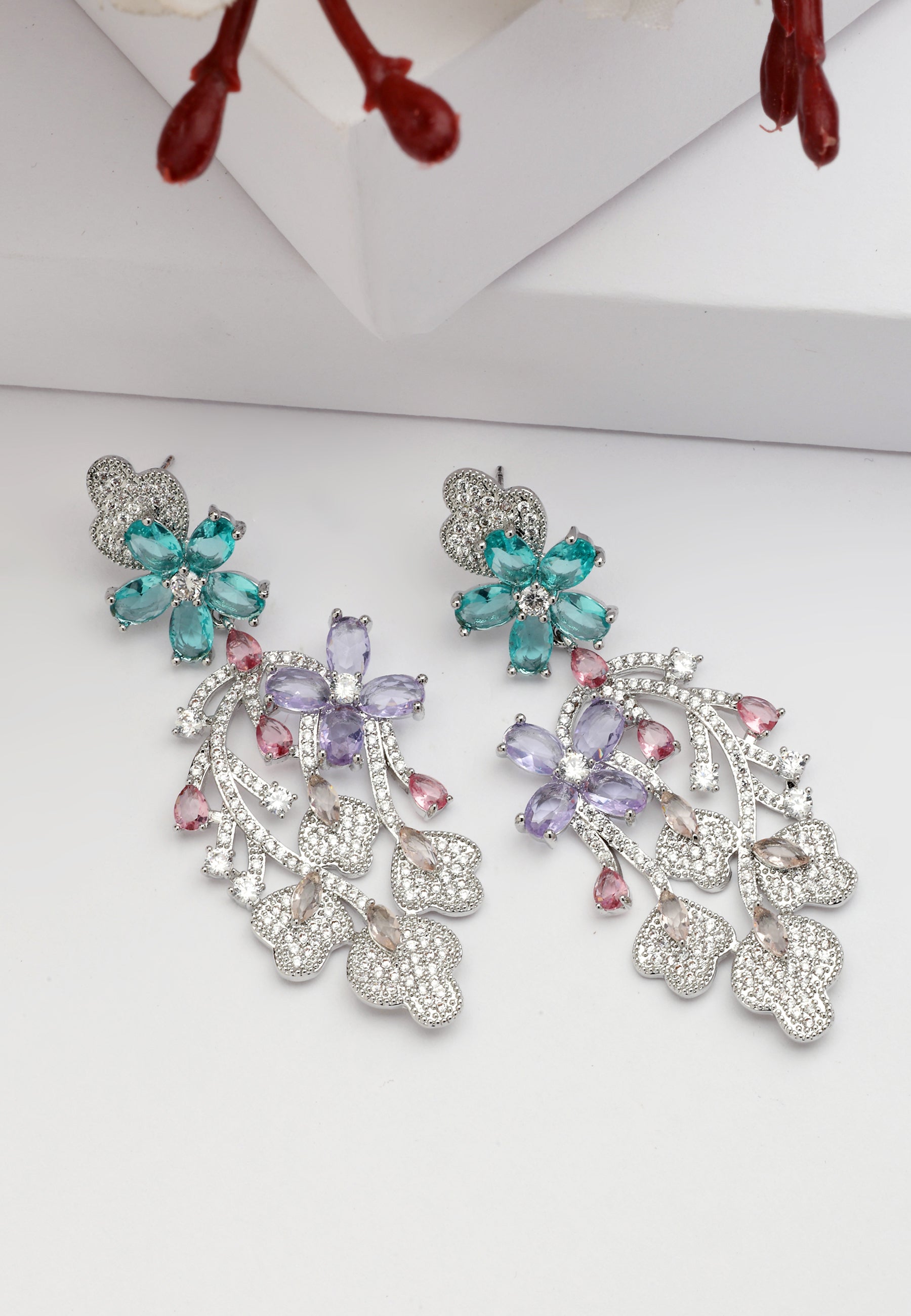 Diva Floral Drop Earrings
