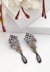 Boucles d'oreilles pendantes contemporaines Diva