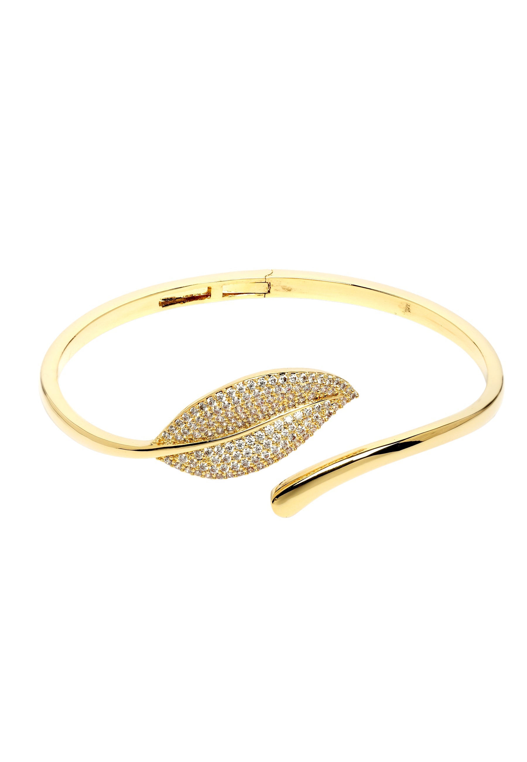 Diva Classy Leaf Cuff Bracelet