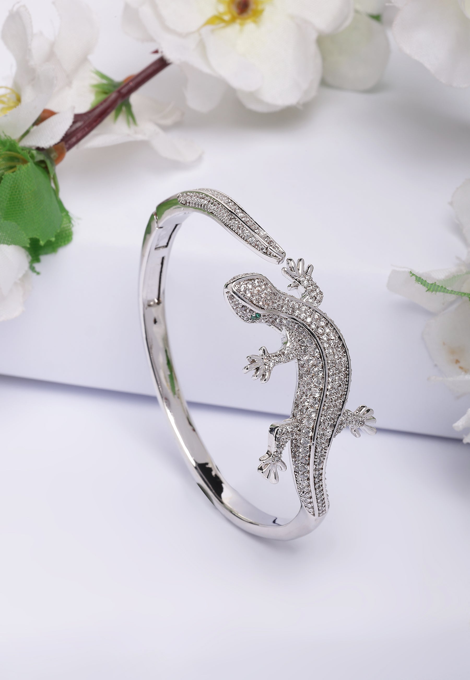 Bracelet manchette Diva Lizard