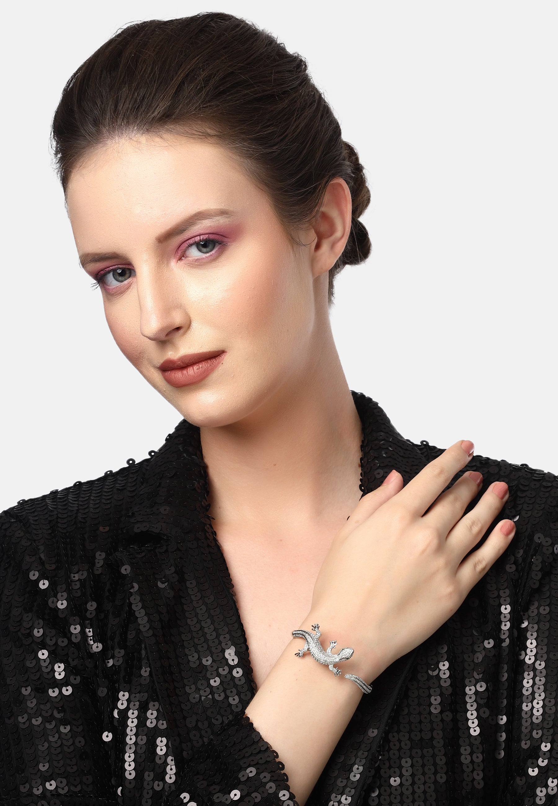 Bracelet manchette Diva Lizard