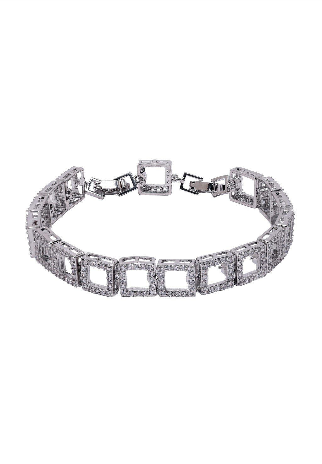 Diva Hollow Square Chain Bracelet