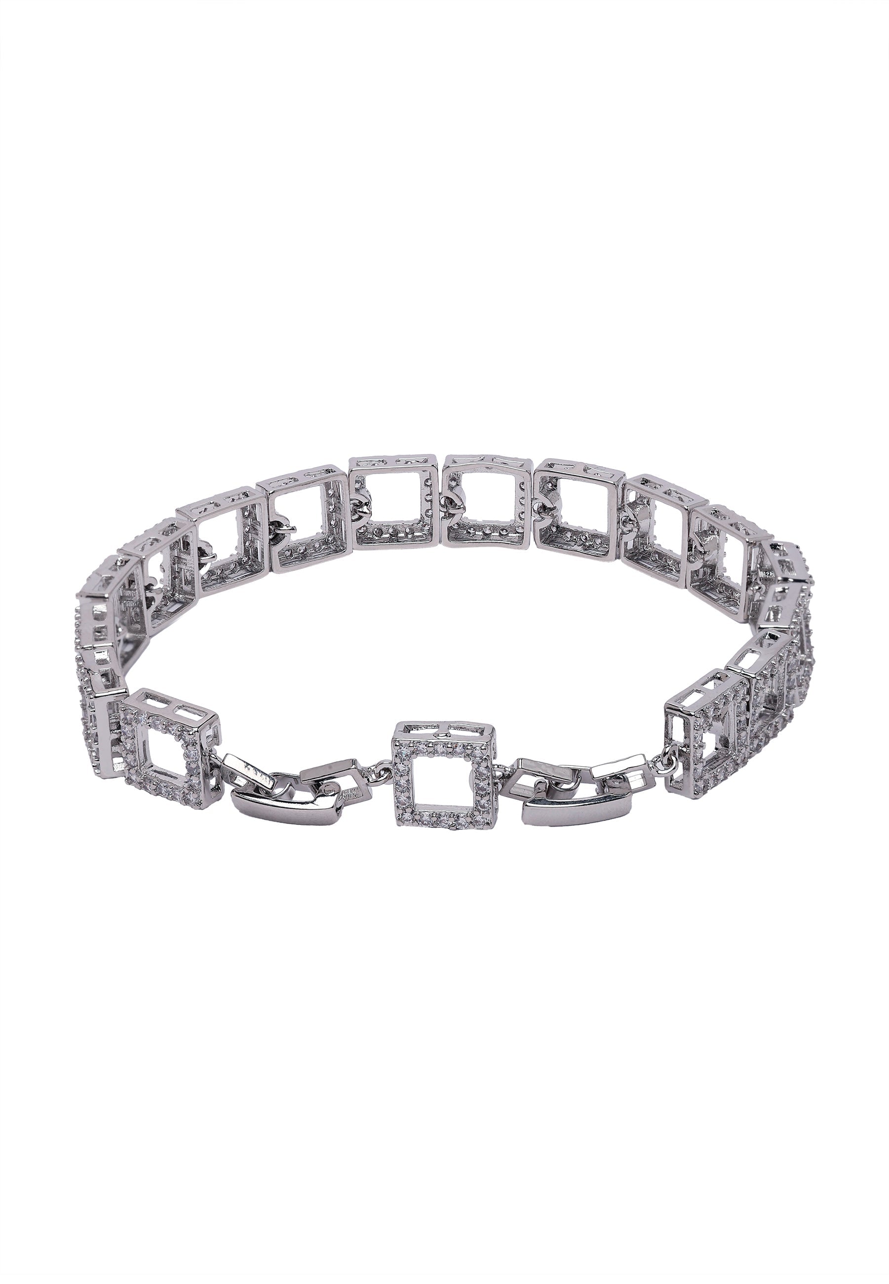 Bracelet Diva à maillons carrés creux