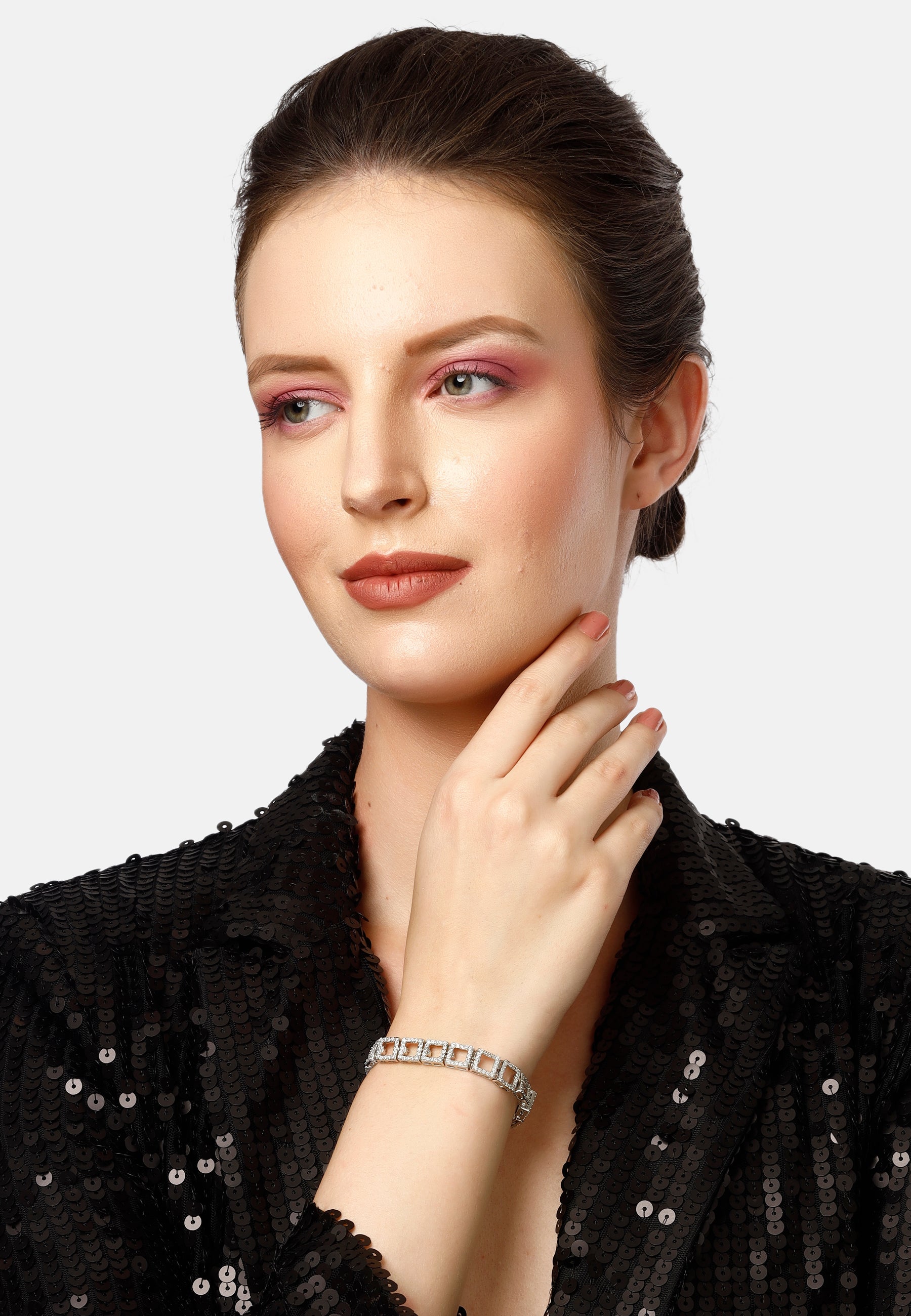 Bracelet Diva à maillons carrés creux