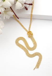 Collier long à pompons Diva