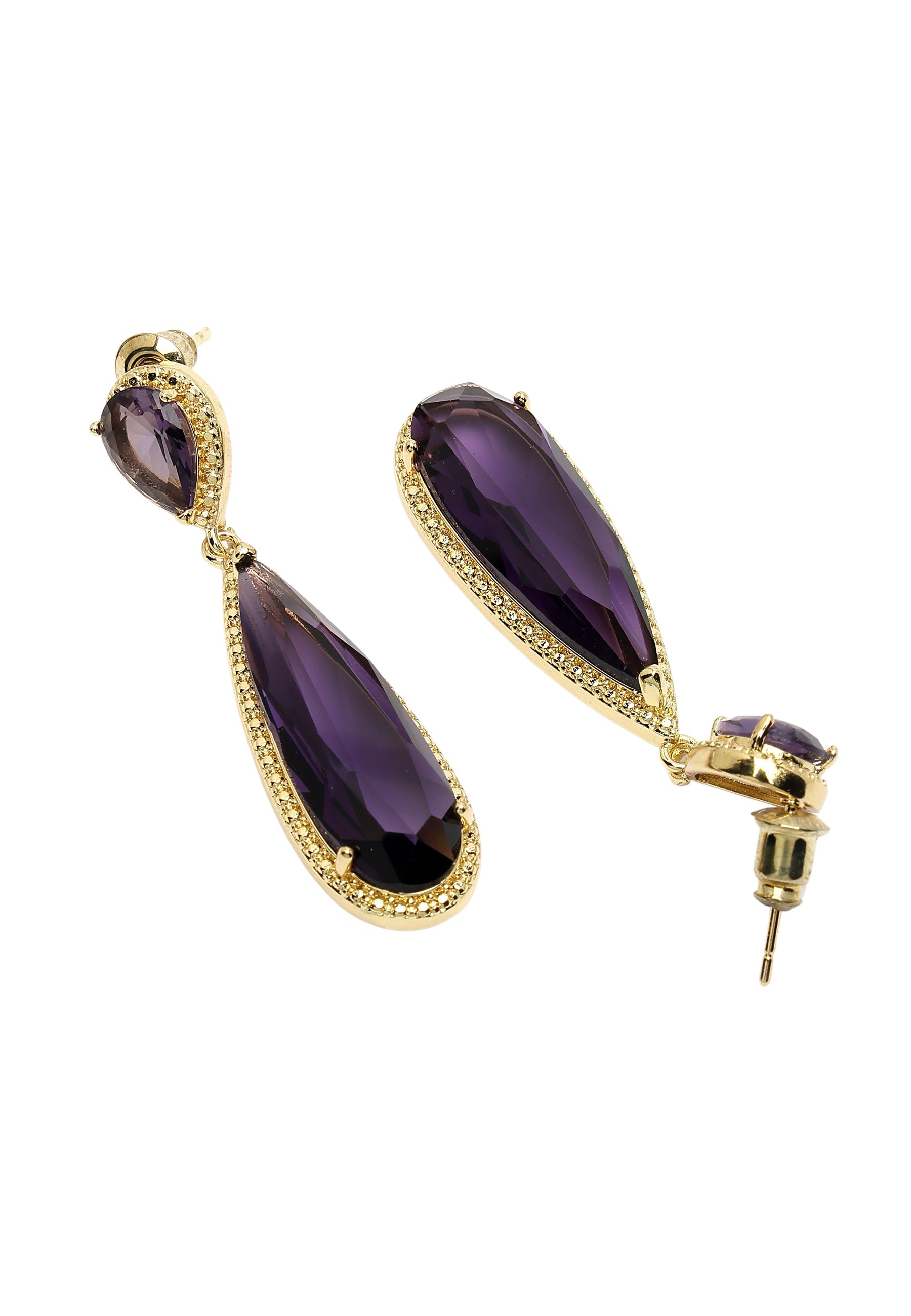 Sleek Water Droplet Dangle Earrings