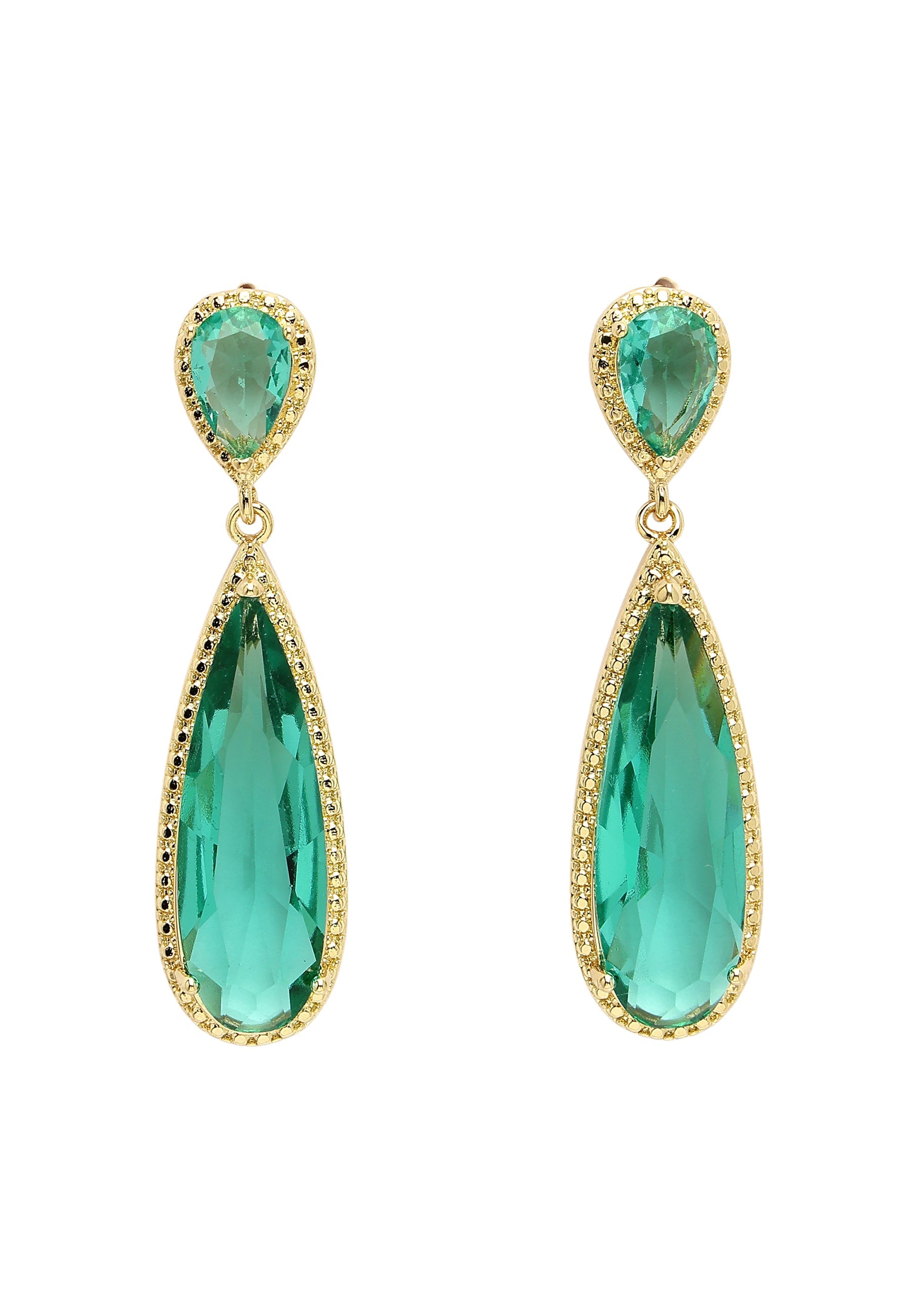 Sleek Water Droplet Dangle Earrings