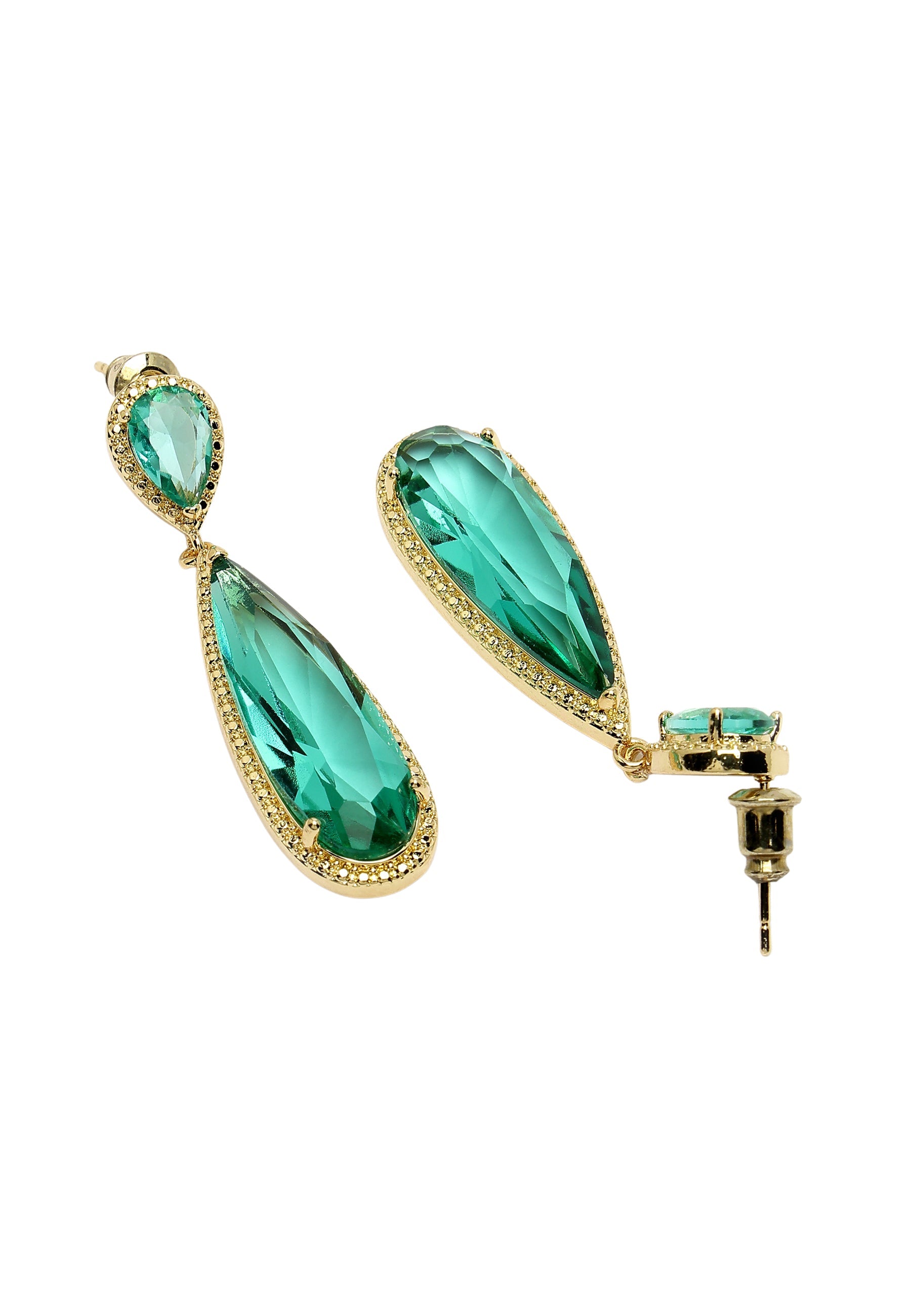 Sleek Water Droplet Dangle Earrings