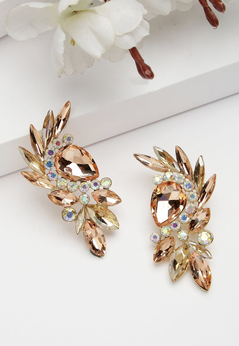 Boucles d'oreilles puces à feuilles