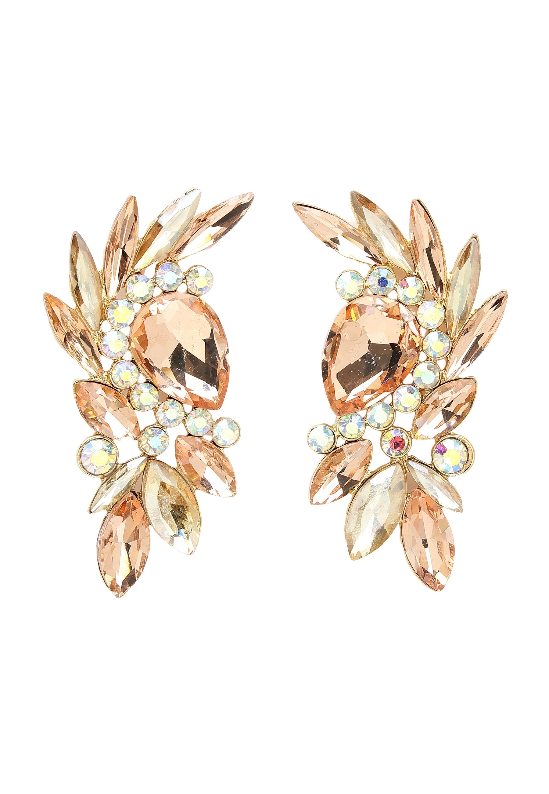 Boucles d'oreilles puces à feuilles