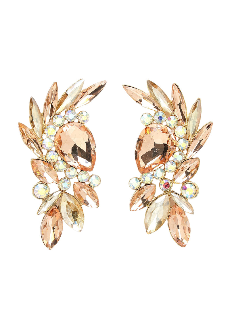 Boucles d'oreilles puces à feuilles