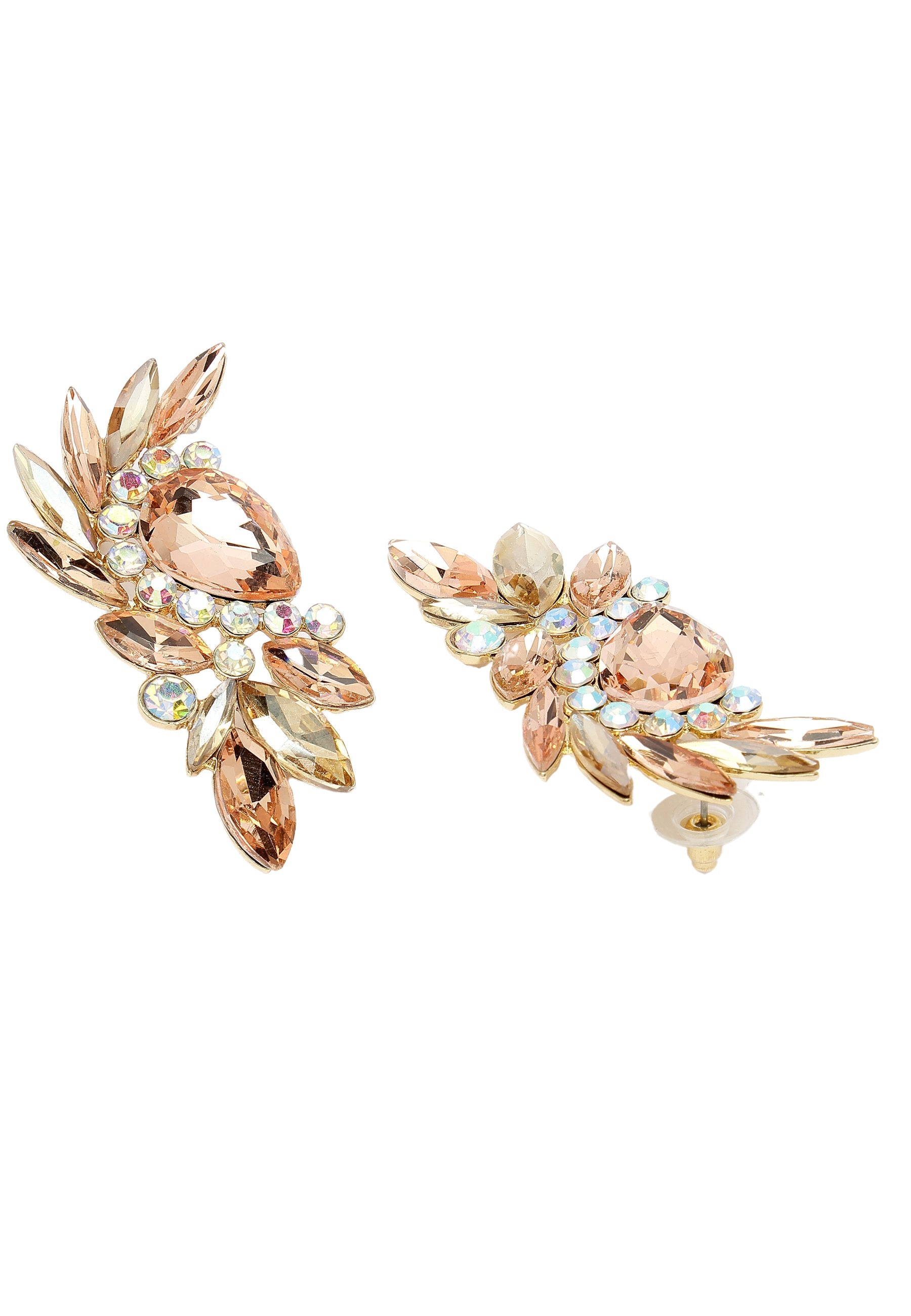 Boucles d'oreilles puces à feuilles