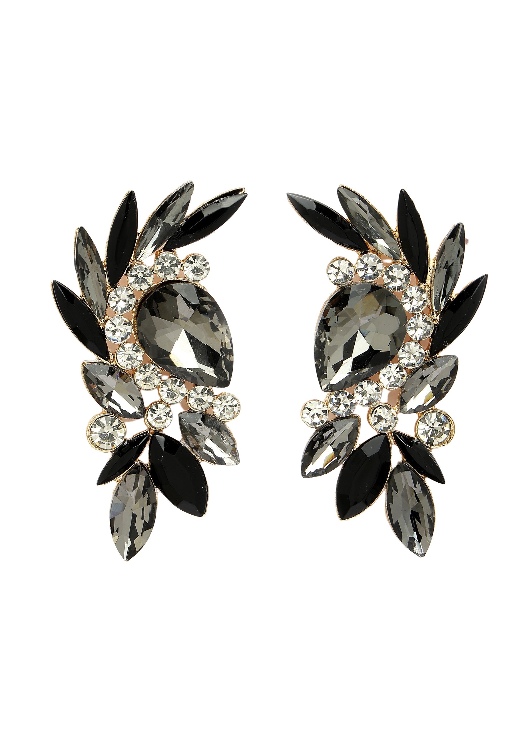 Boucles d'oreilles puces à feuilles