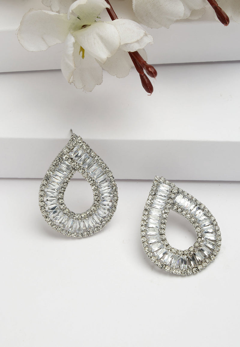 Boucles d'oreilles en argent sterling en forme de goutte de pluie