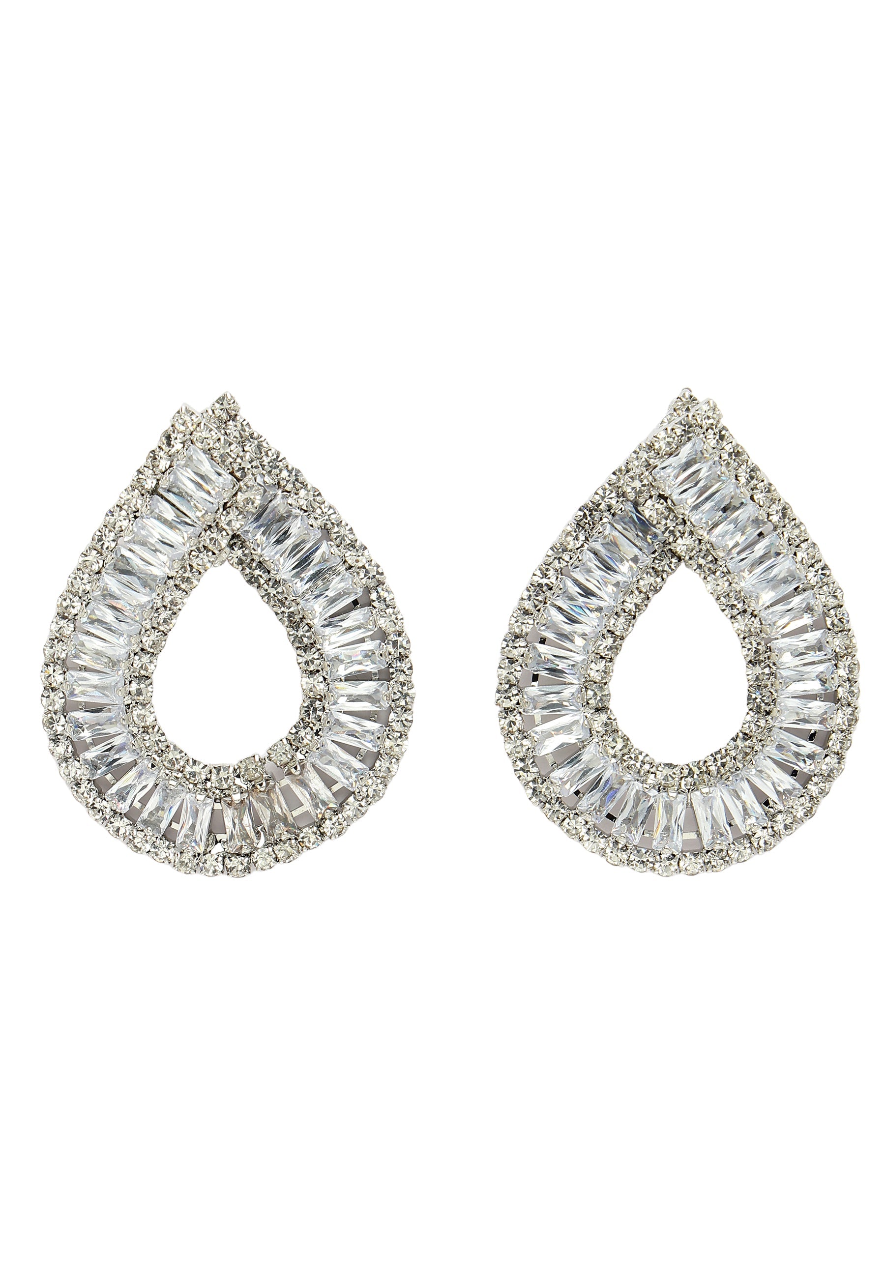 Sterling Raindrop Shaped Studs