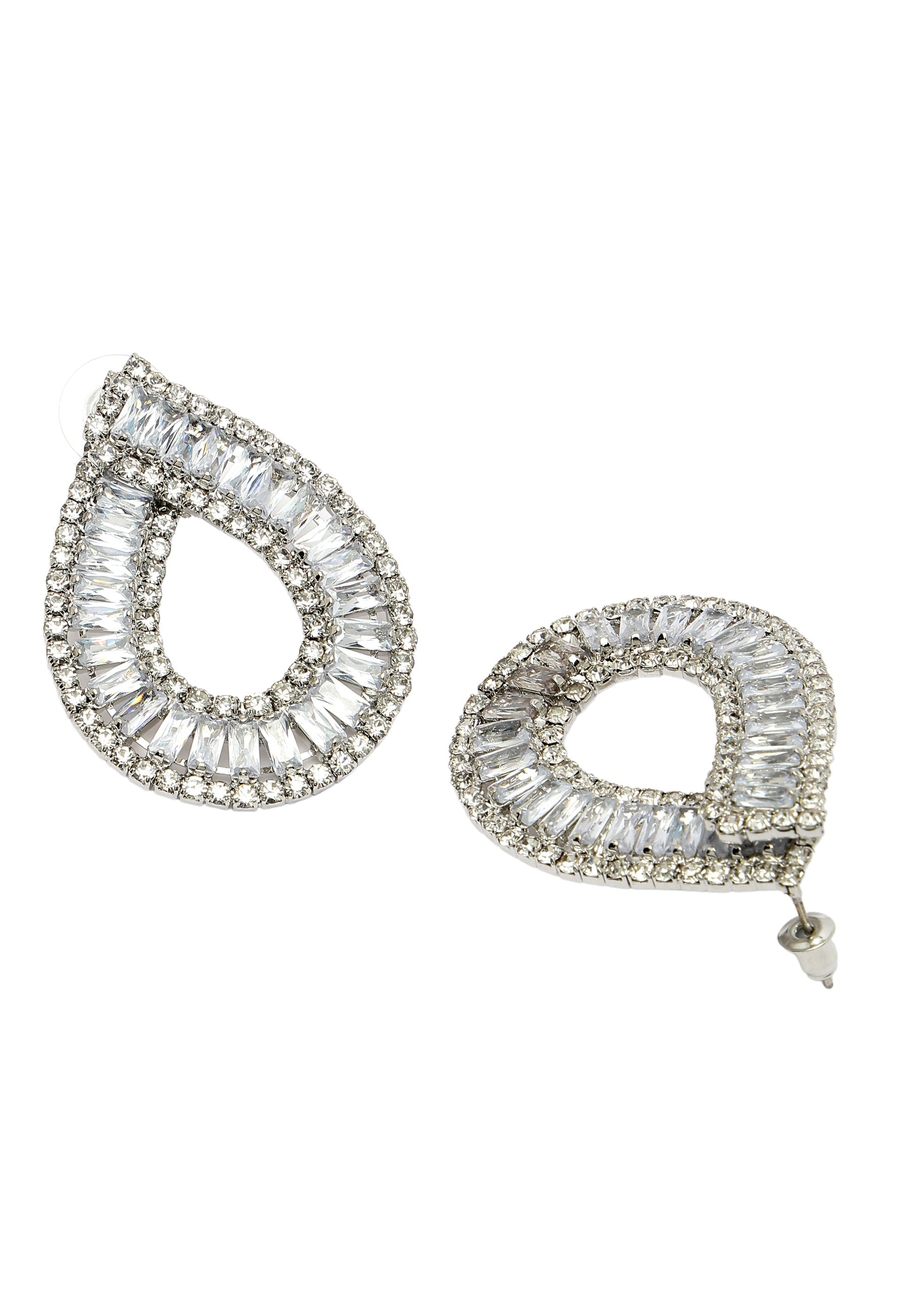 Sterling Raindrop Shaped Studs