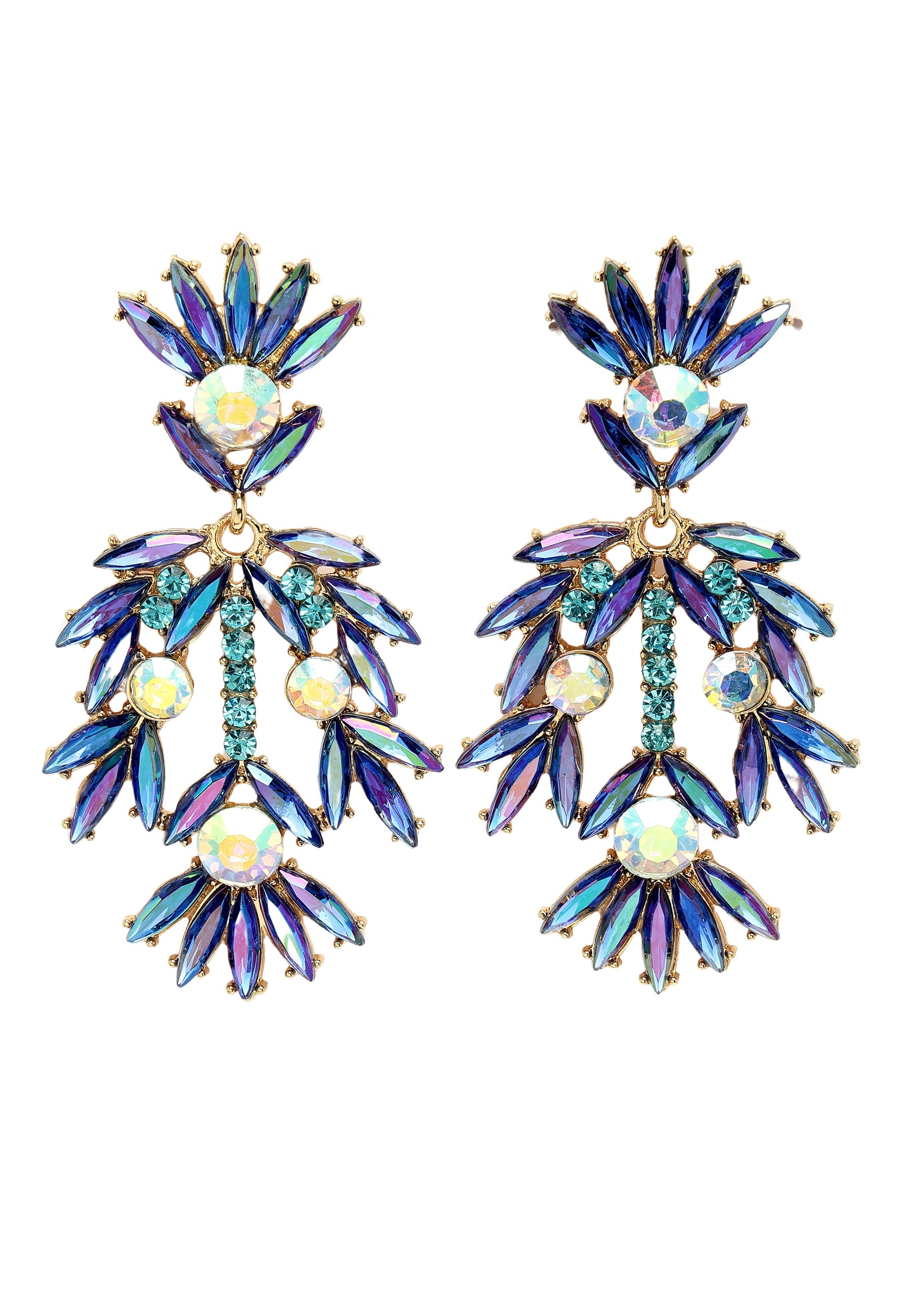 Fancy Floral Plume Earrings