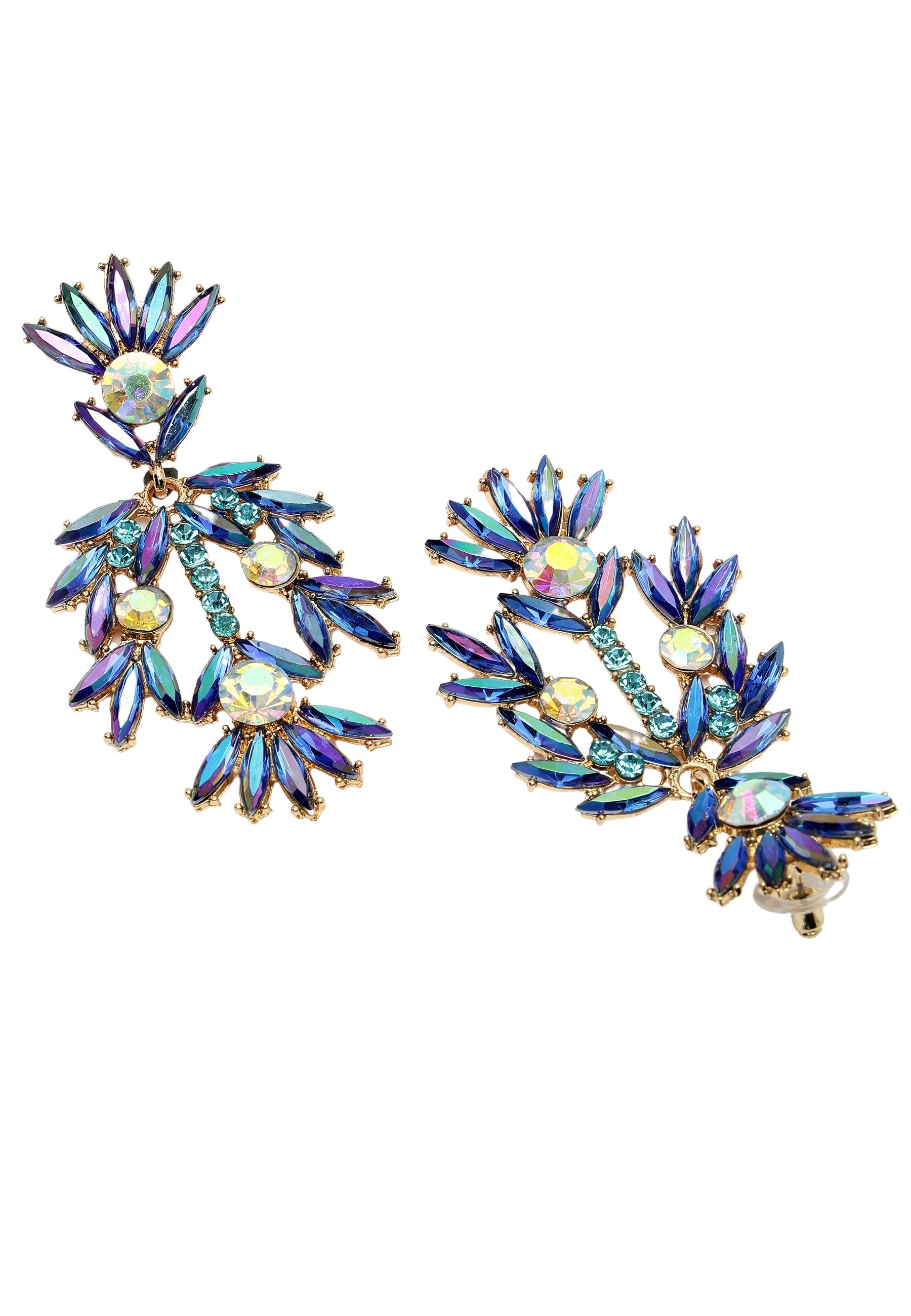 Fancy Floral Plume Earrings