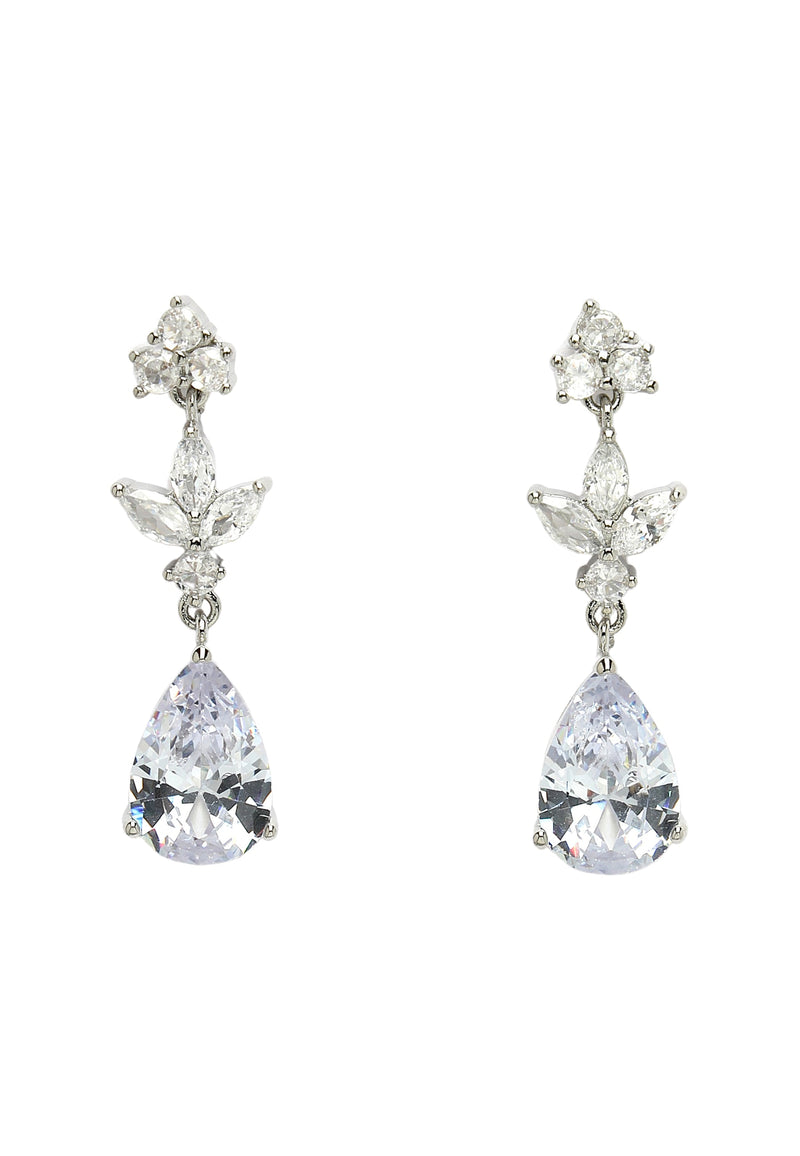 Delicate Silver Raindrop Earrings