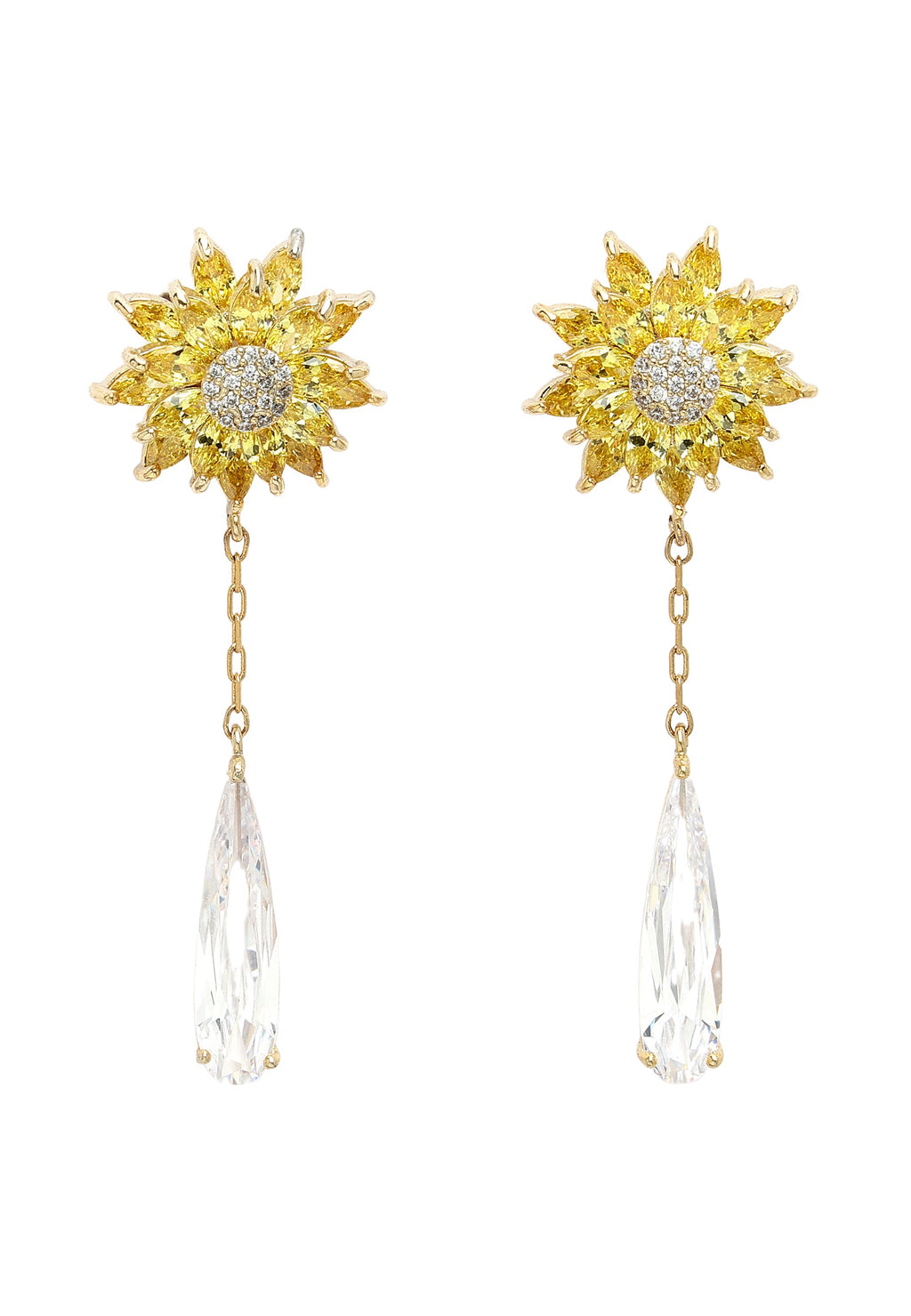 Sunflower Drop Earrings