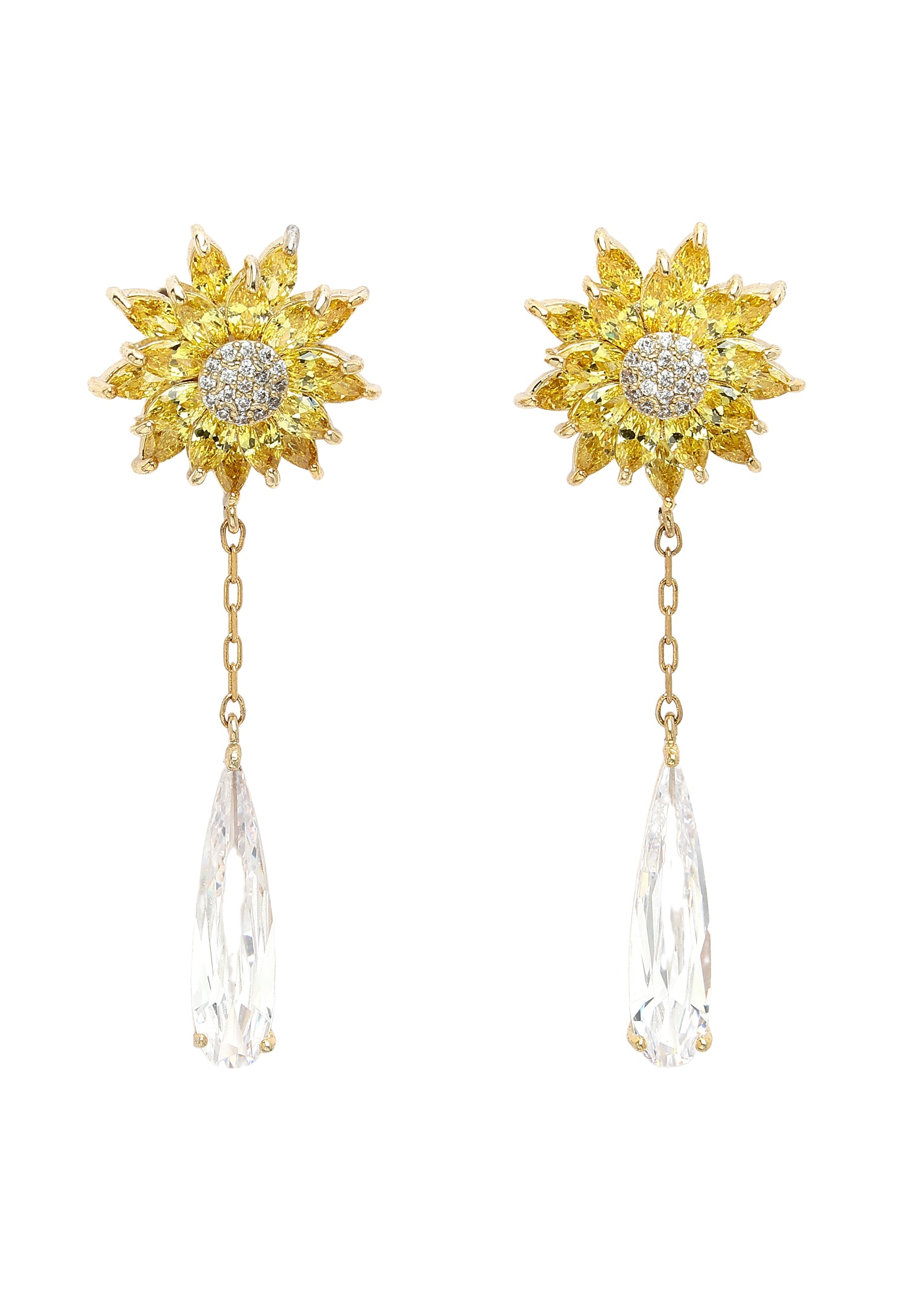 Sunflower Drop Earrings