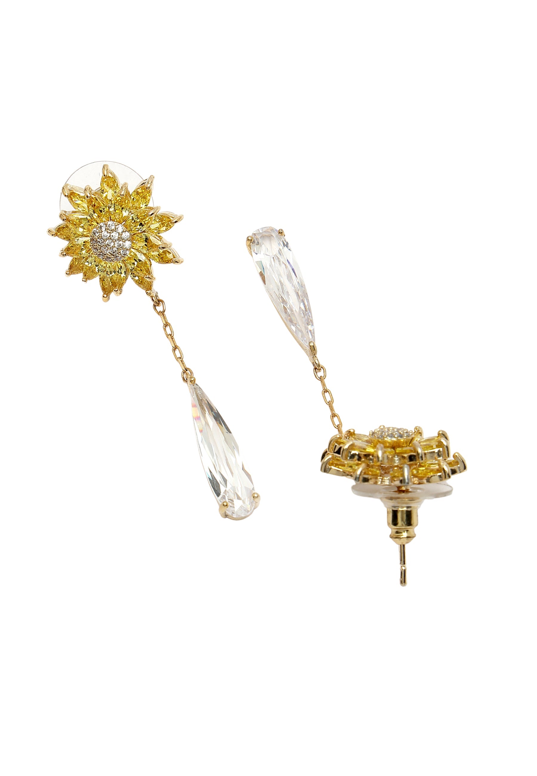 Sunflower Drop Earrings