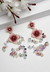 Double suspension florale bohème