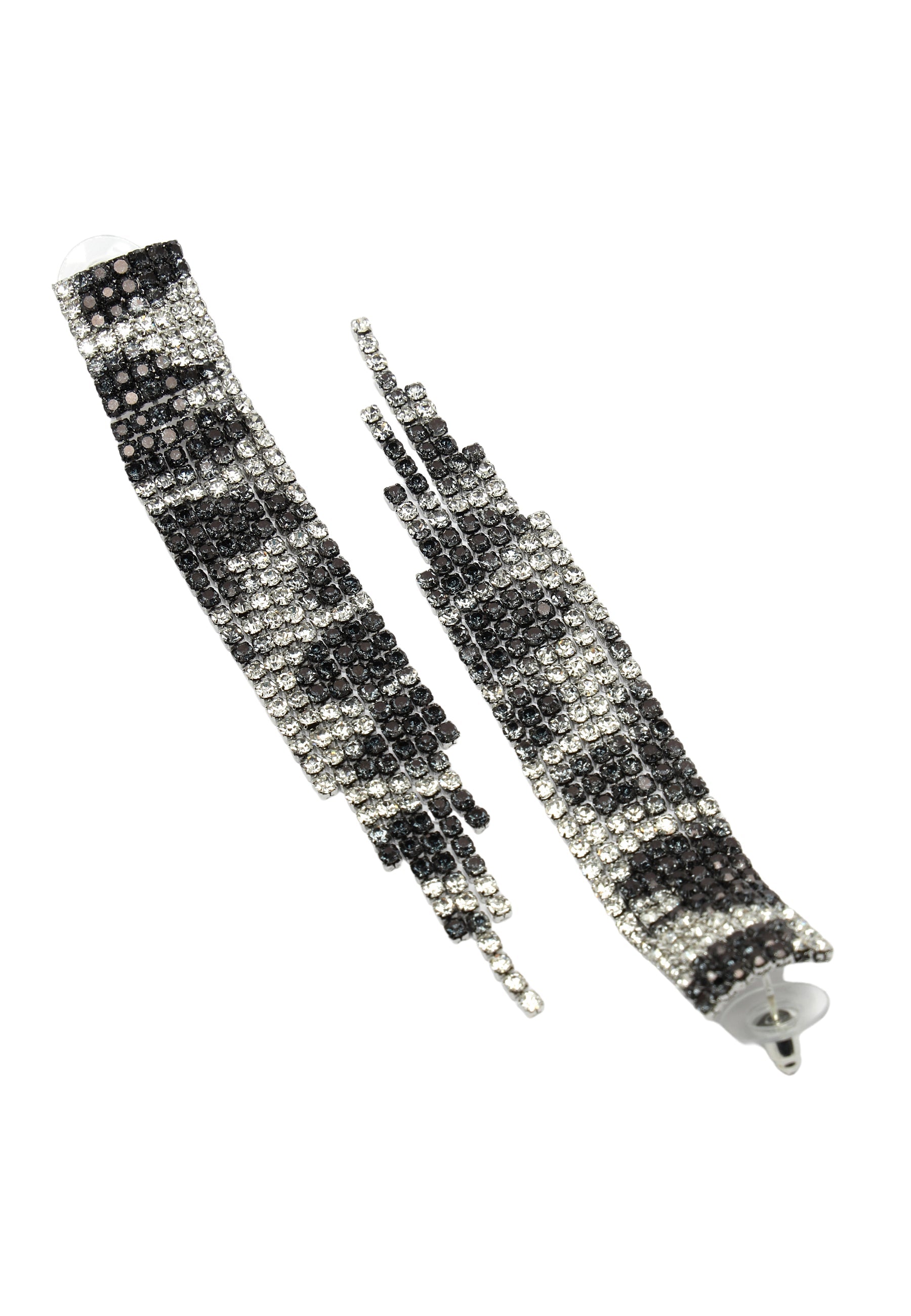 Long Fringe Chandelier Earrings