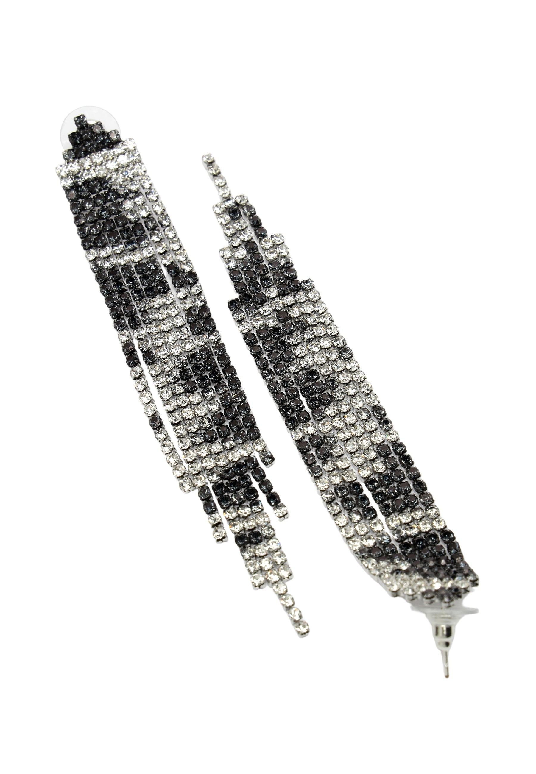 Long Fringe Chandelier Earrings