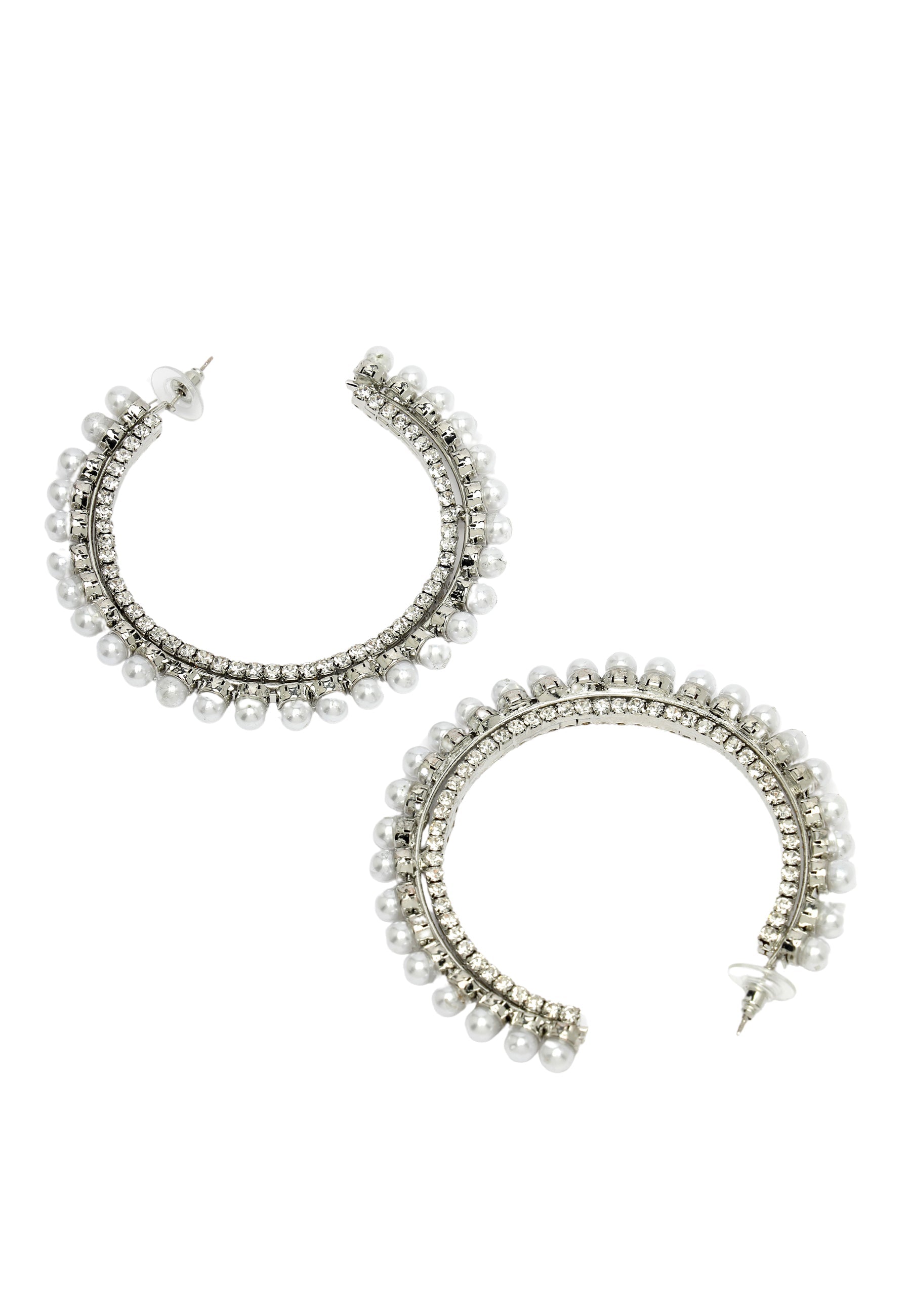 C-Shaped Hoop Earrings