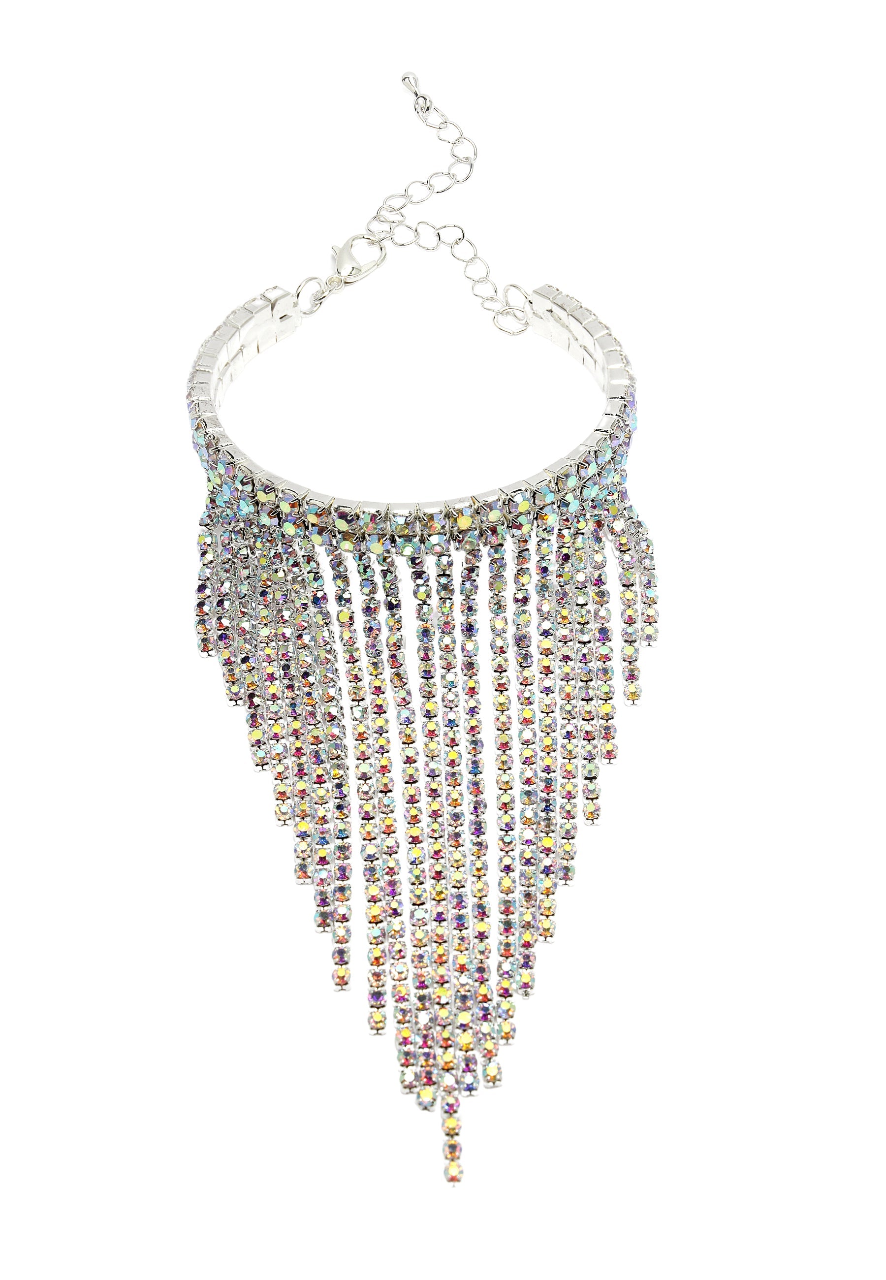 Bracelet à pompons brillants