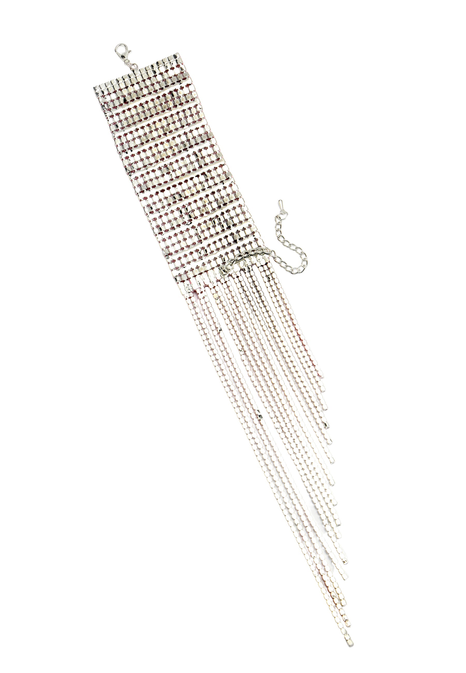 Bracelet à chevrons à paillettes roses