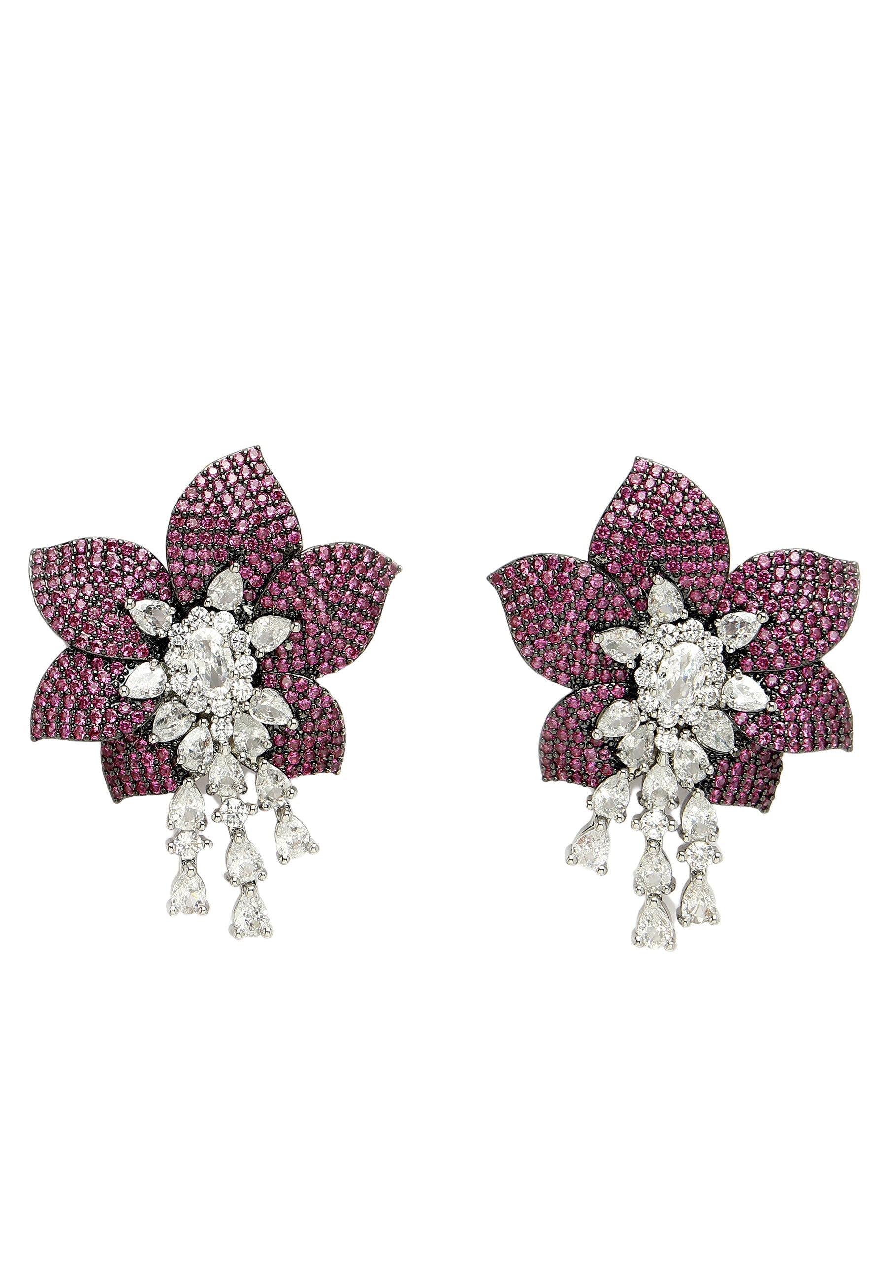 Floral Drop Studs