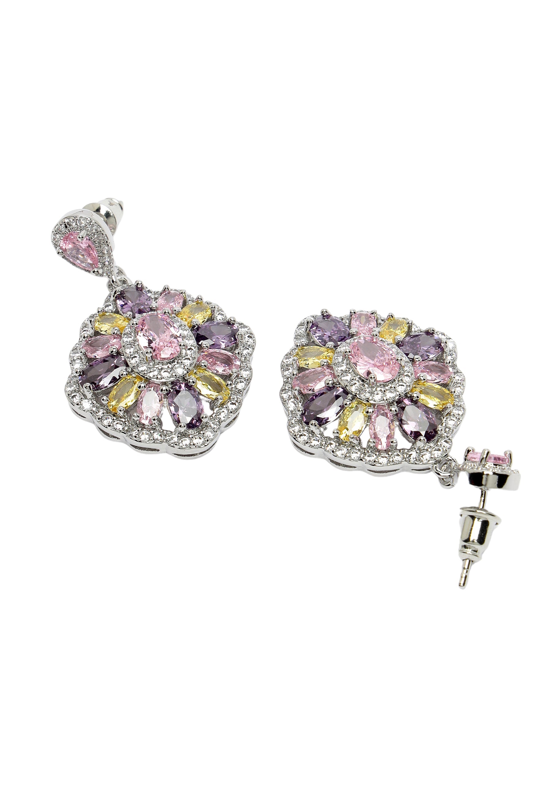 Cubic Zirconia Statement Earrings