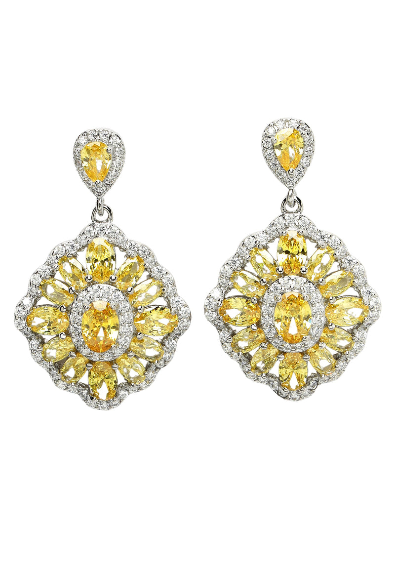 Boucles d'oreilles pendantes en zircone cubique