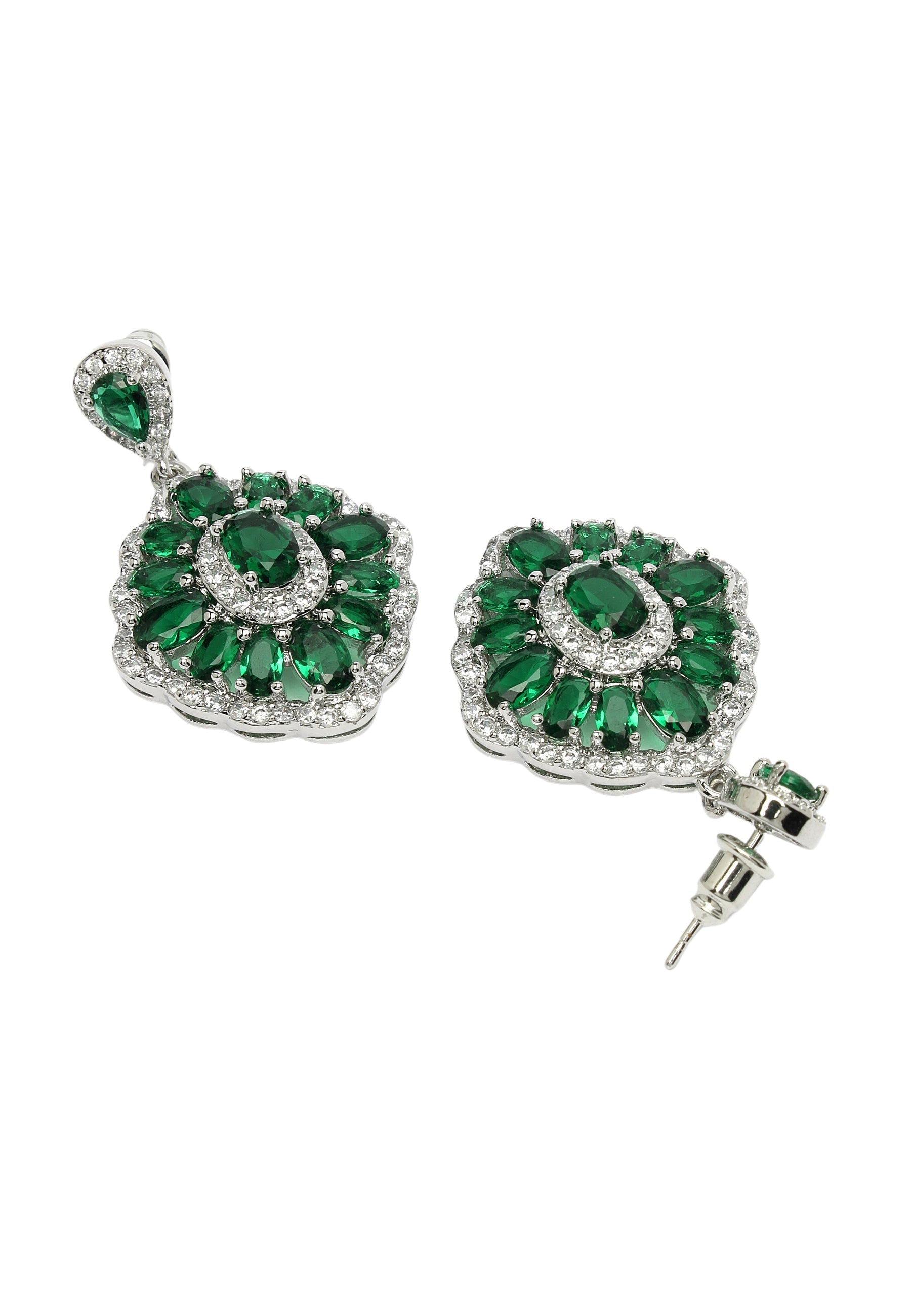 Cubic Zirconia Statement Earrings