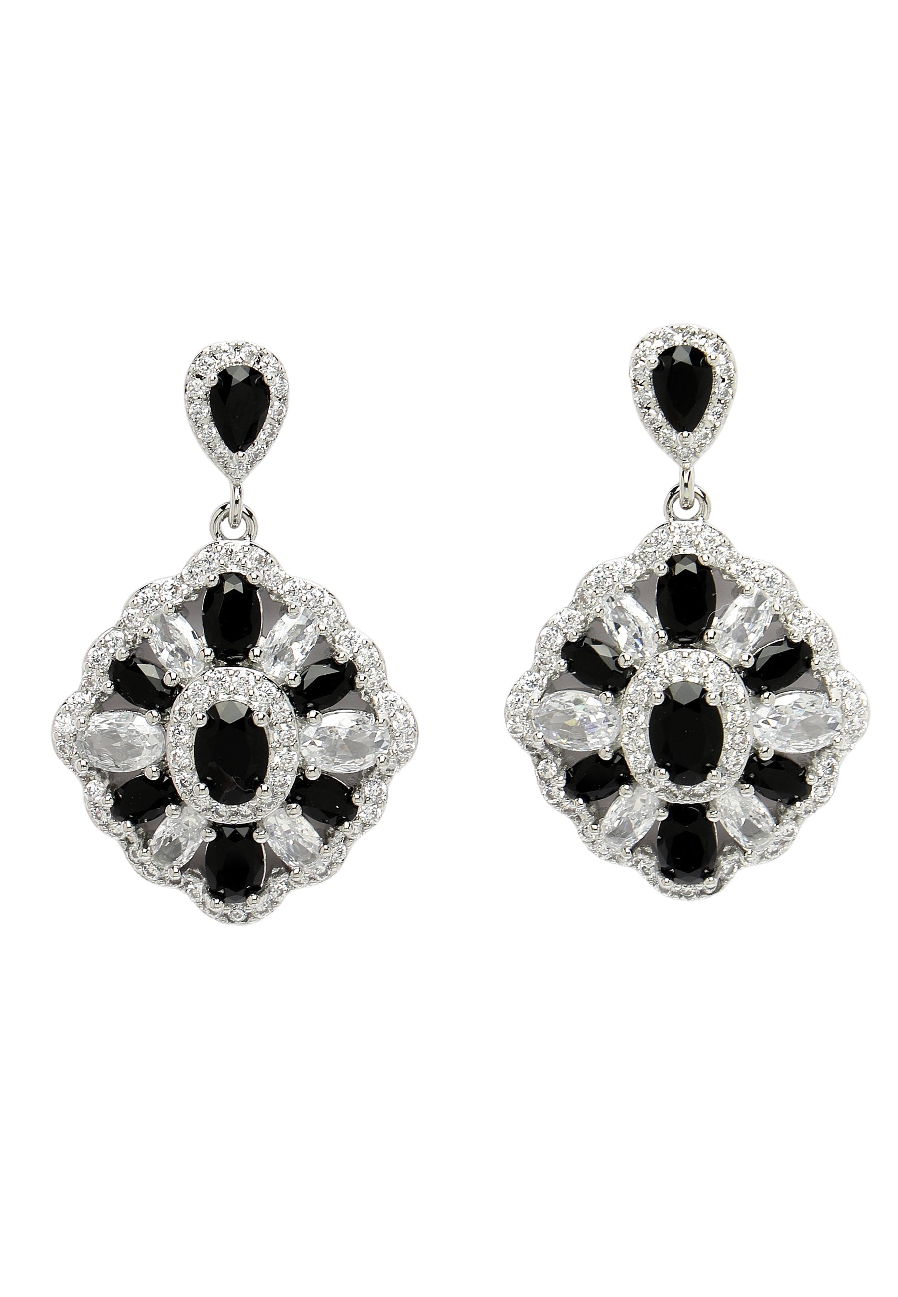 Cubic Zirconia Statement Earrings