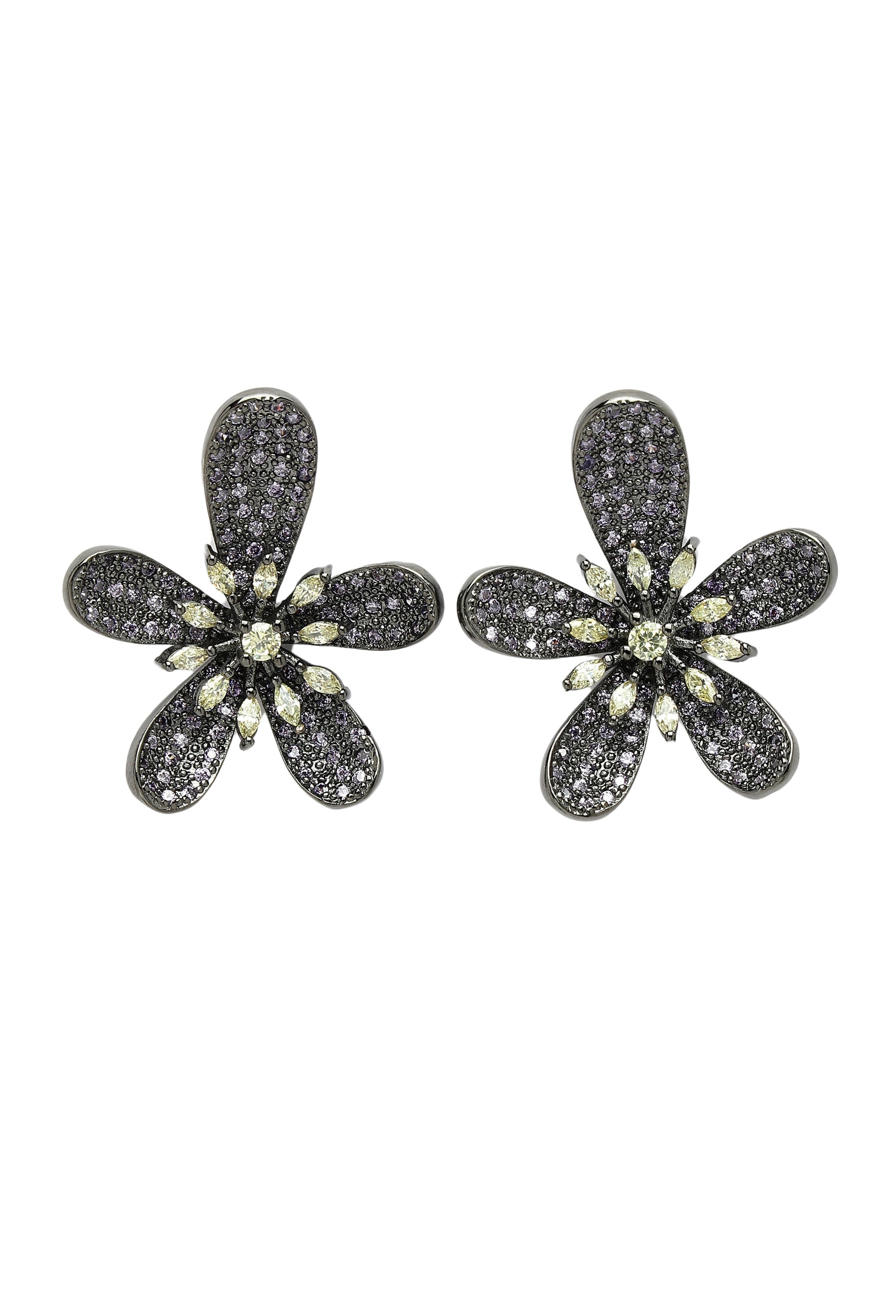 Zirconia Floral Studs