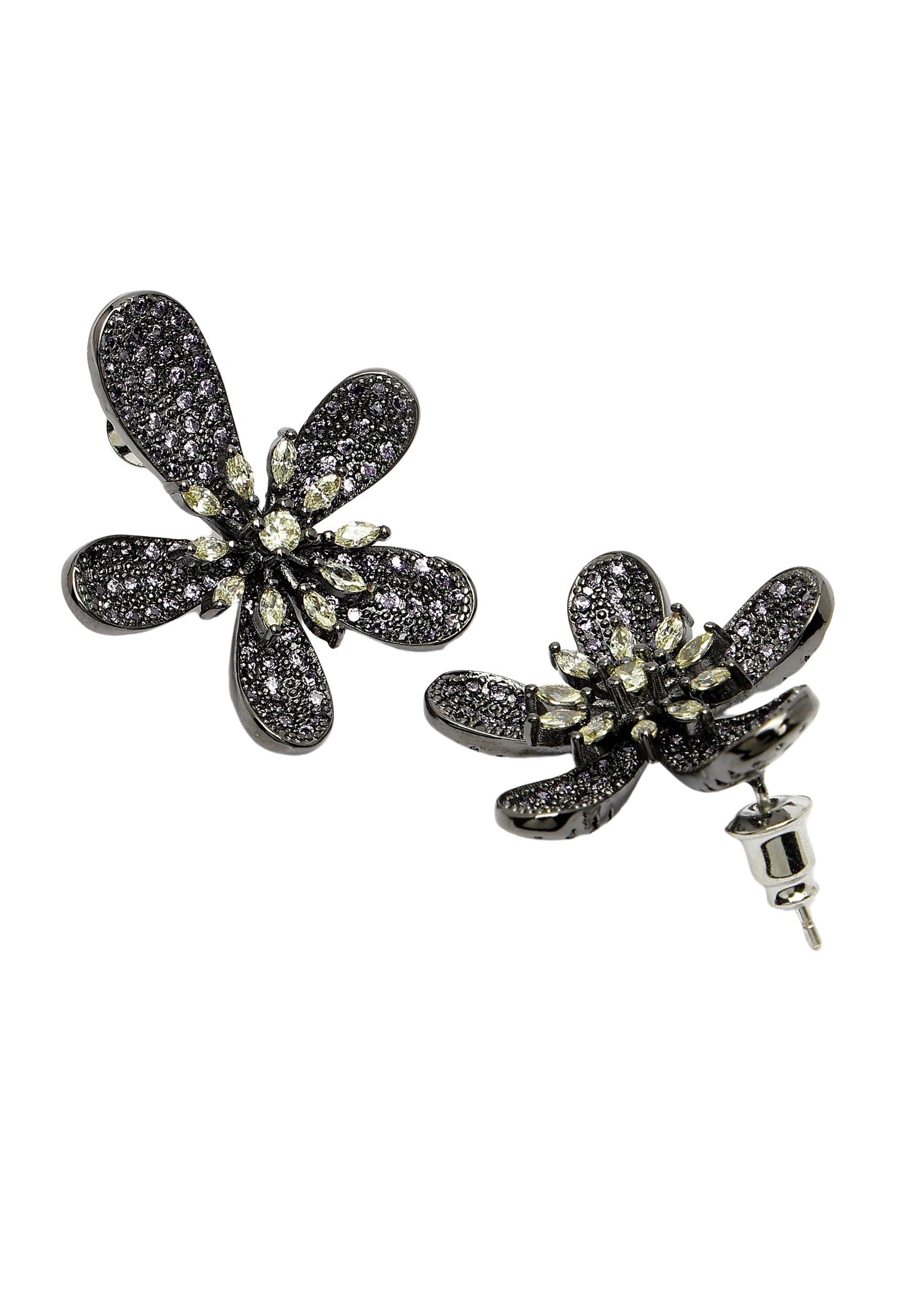 Zirconia Floral Studs