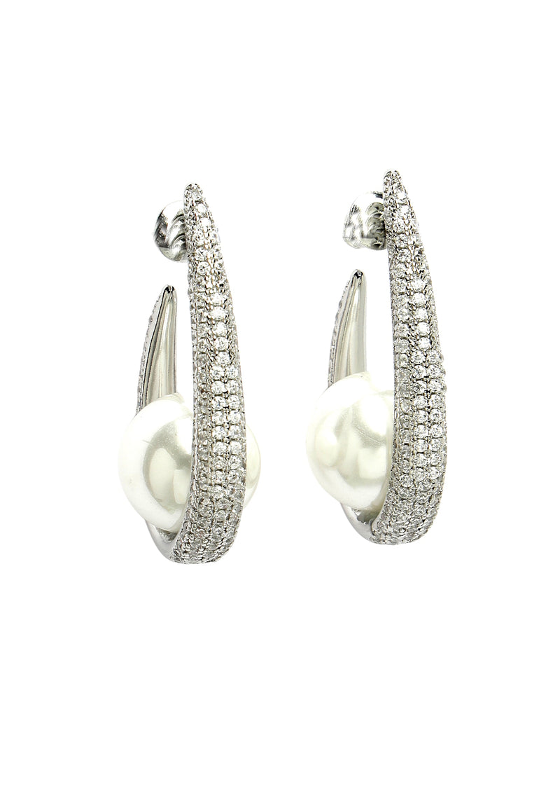 Boucles d'oreilles iconiques Sling Pearl