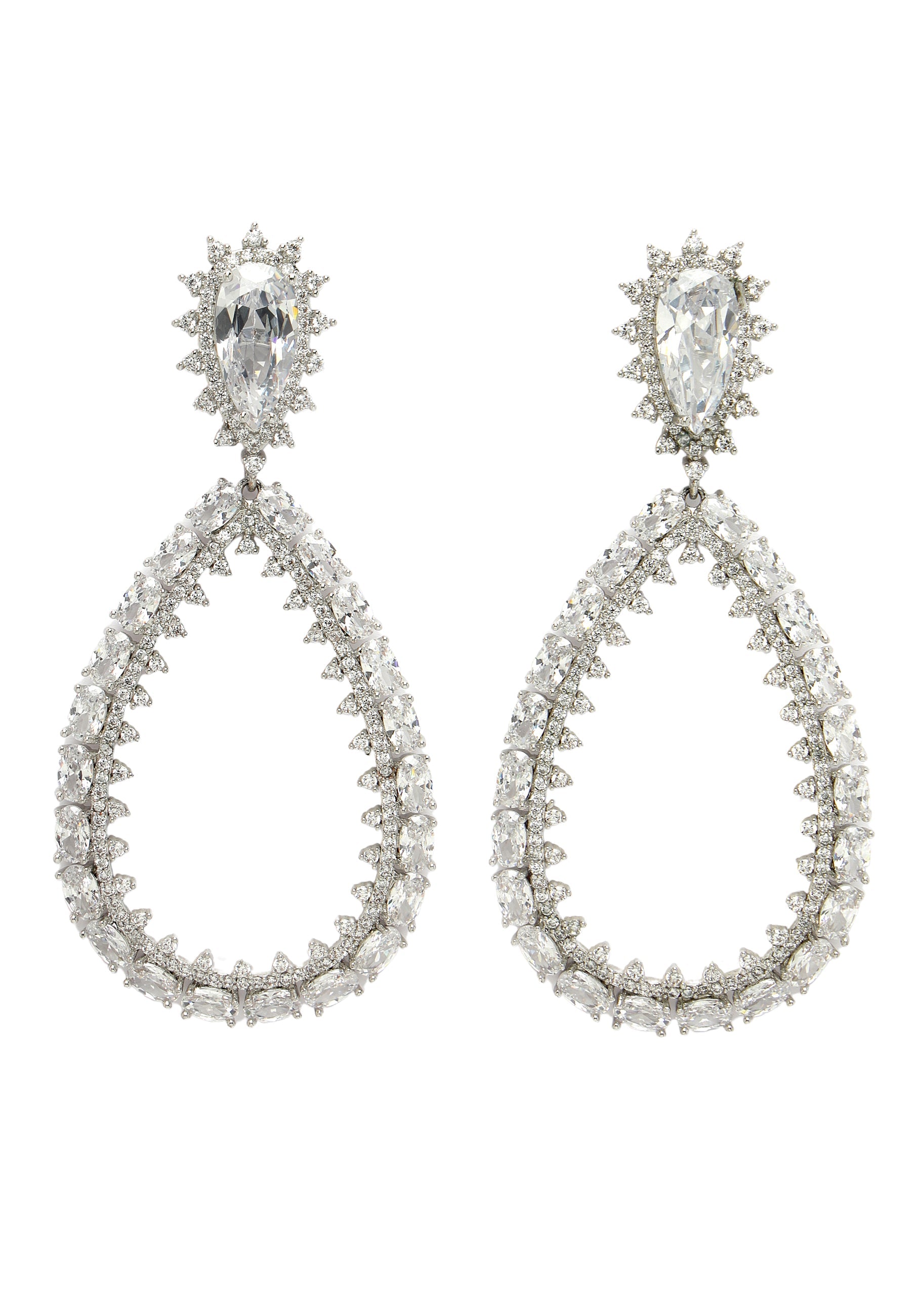 Boucles d'oreilles gouttes de pluie scintillantes