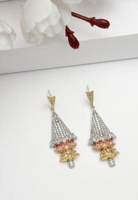 Zirconia Chandelier Drop Earrings