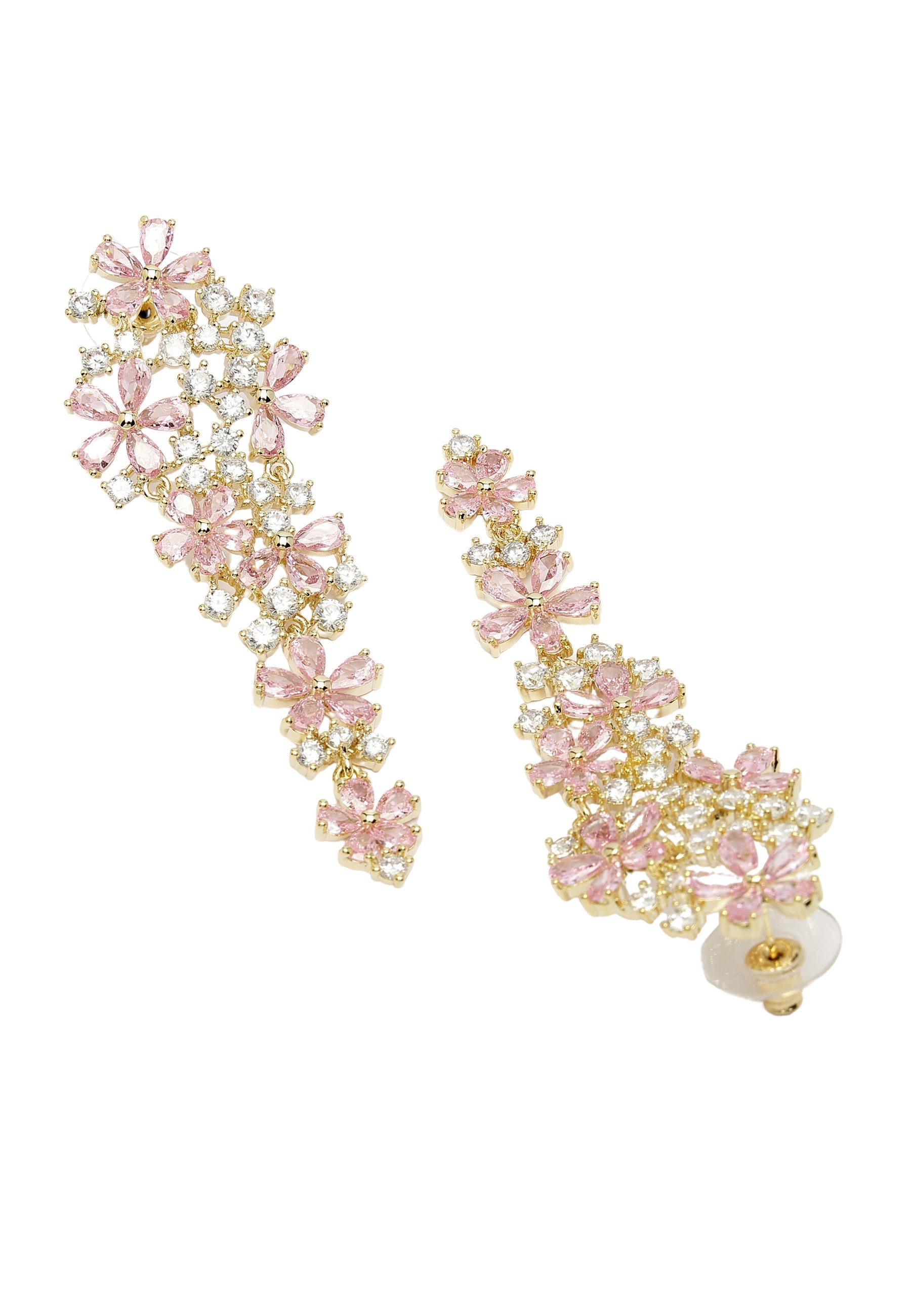 Elegant Floral Cascading Earrings
